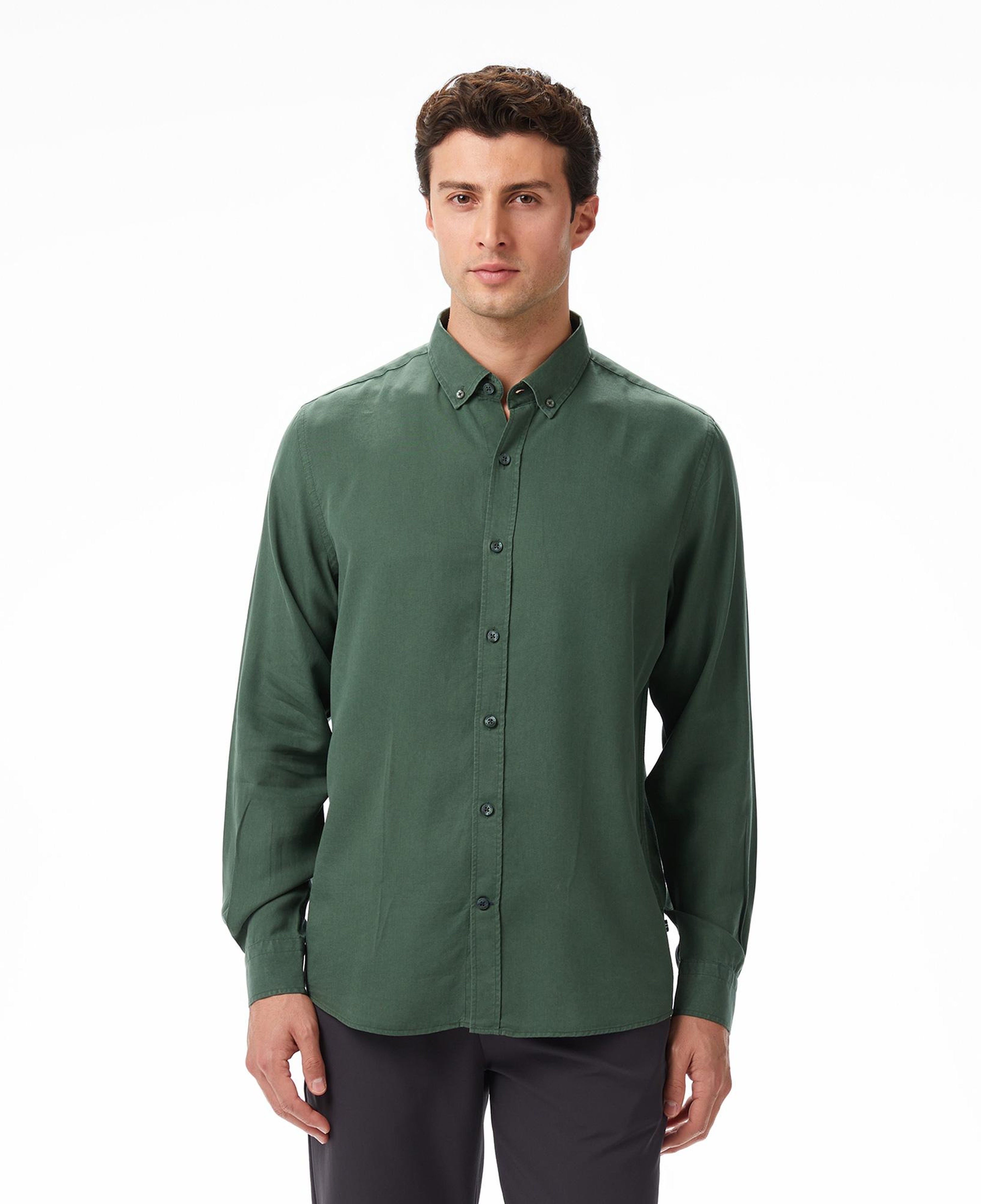 Nautica Erkek Yeşil Classic Fit Gömlek