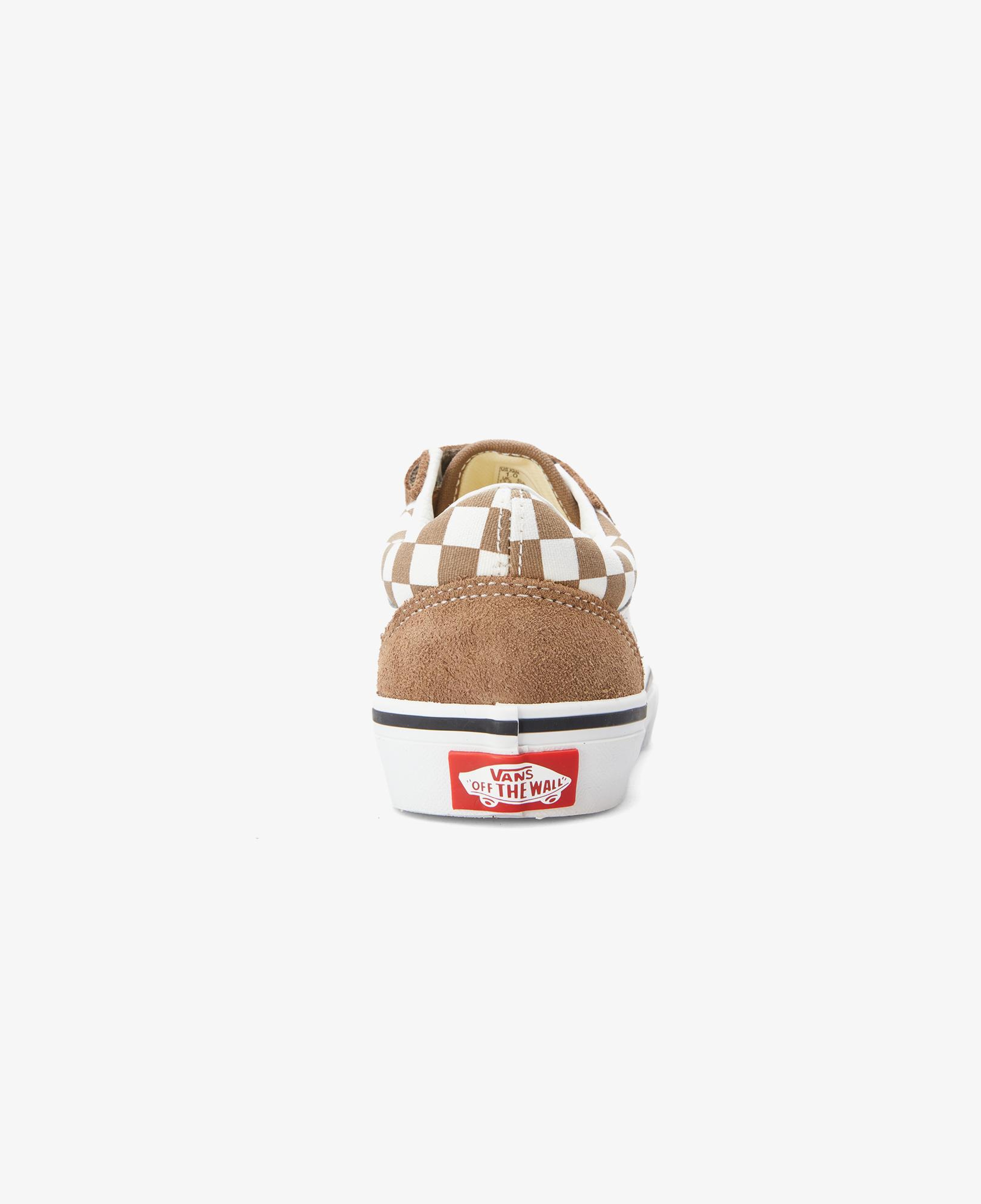 Vans Old Skool V Damalı Çocuk Kahverengi Spor Ayakkabı