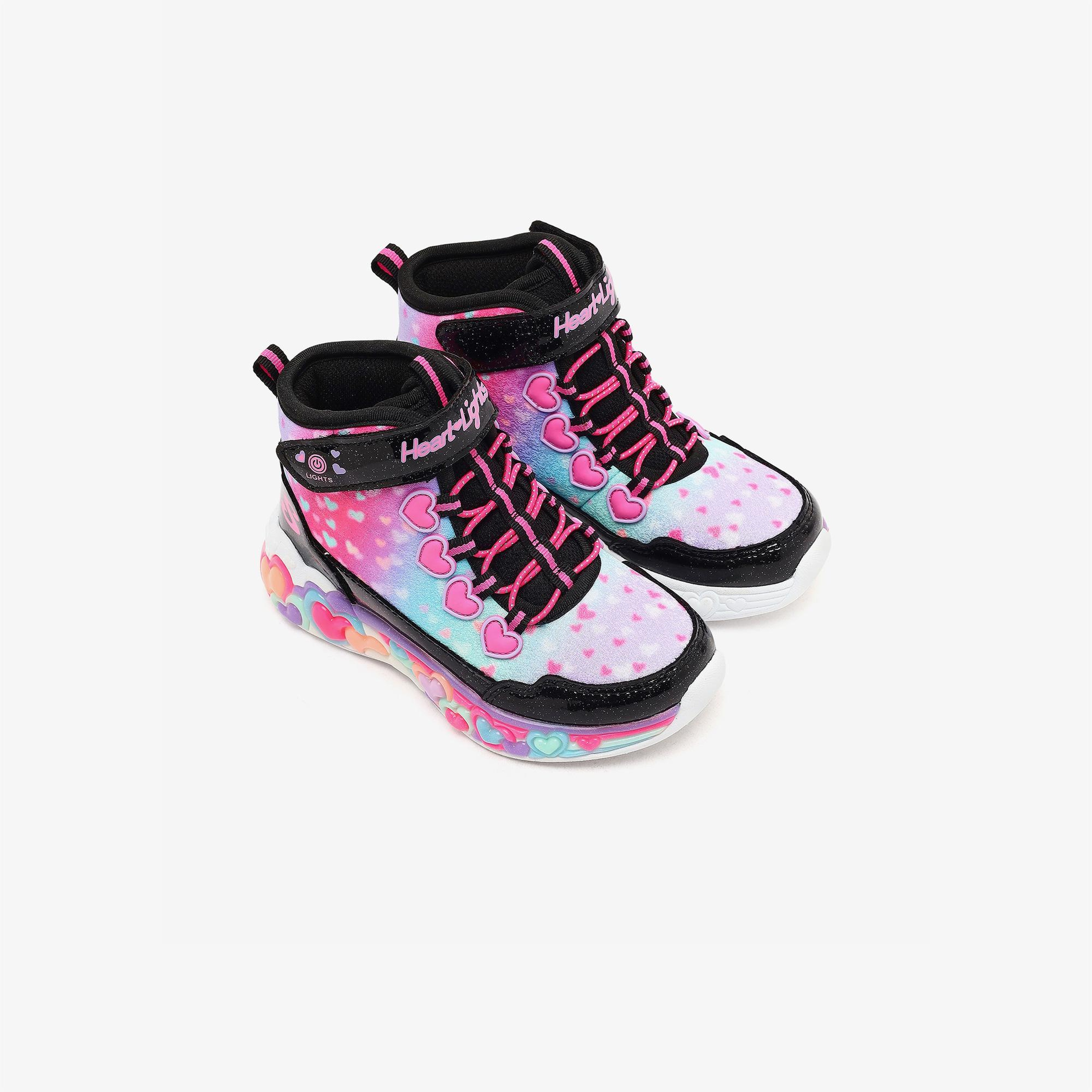 Skechers Eternal Heart Lights Çocuk Siyah Spor Ayakkabı