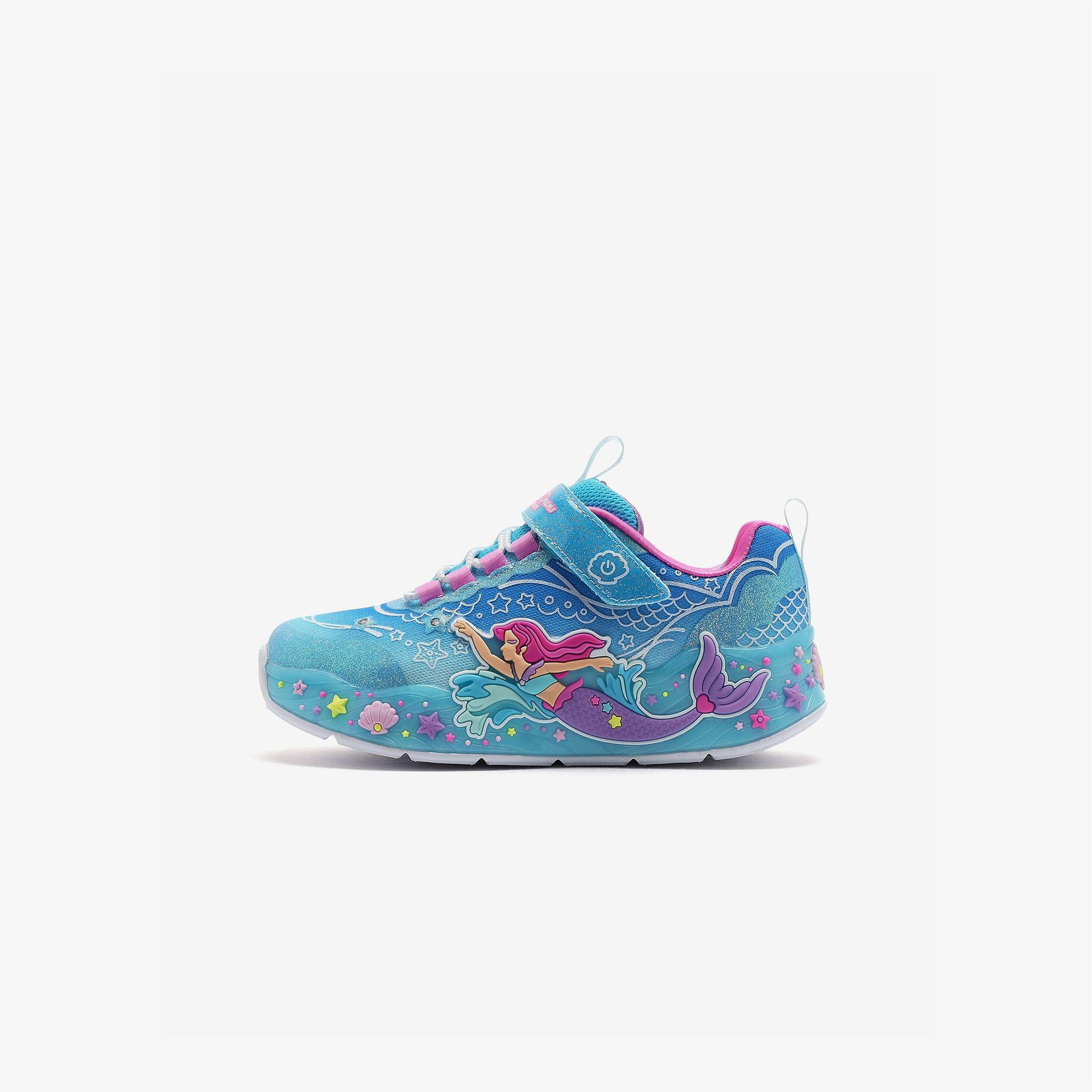 Skechers Mermaid Dreams Çocuk Mavi Işıklı Spor Ayakkabı