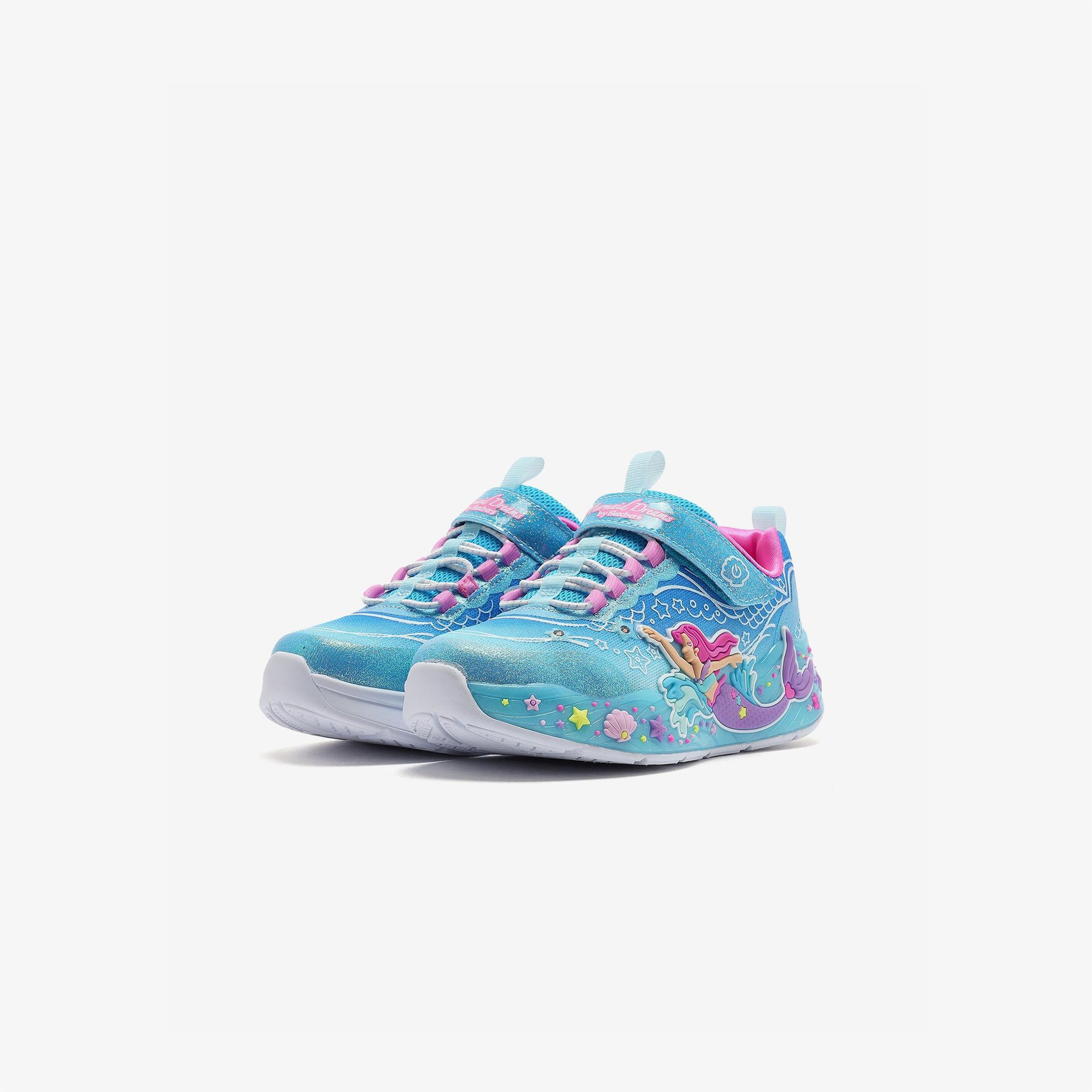 Skechers Mermaid Dreams Çocuk Mavi Işıklı Spor Ayakkabı