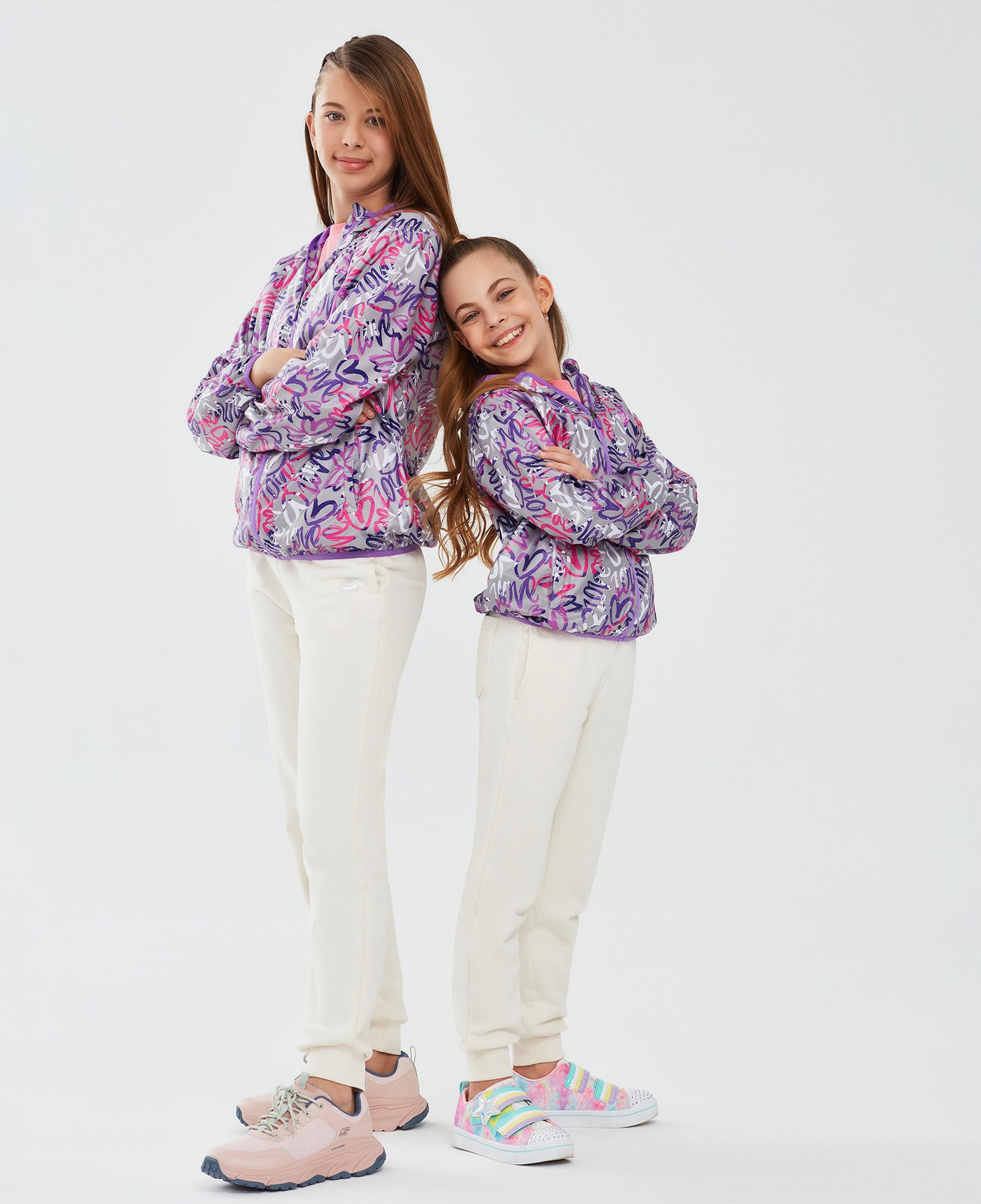 Skechers Micro Collection Full Zip Çocuk Mor Ceket