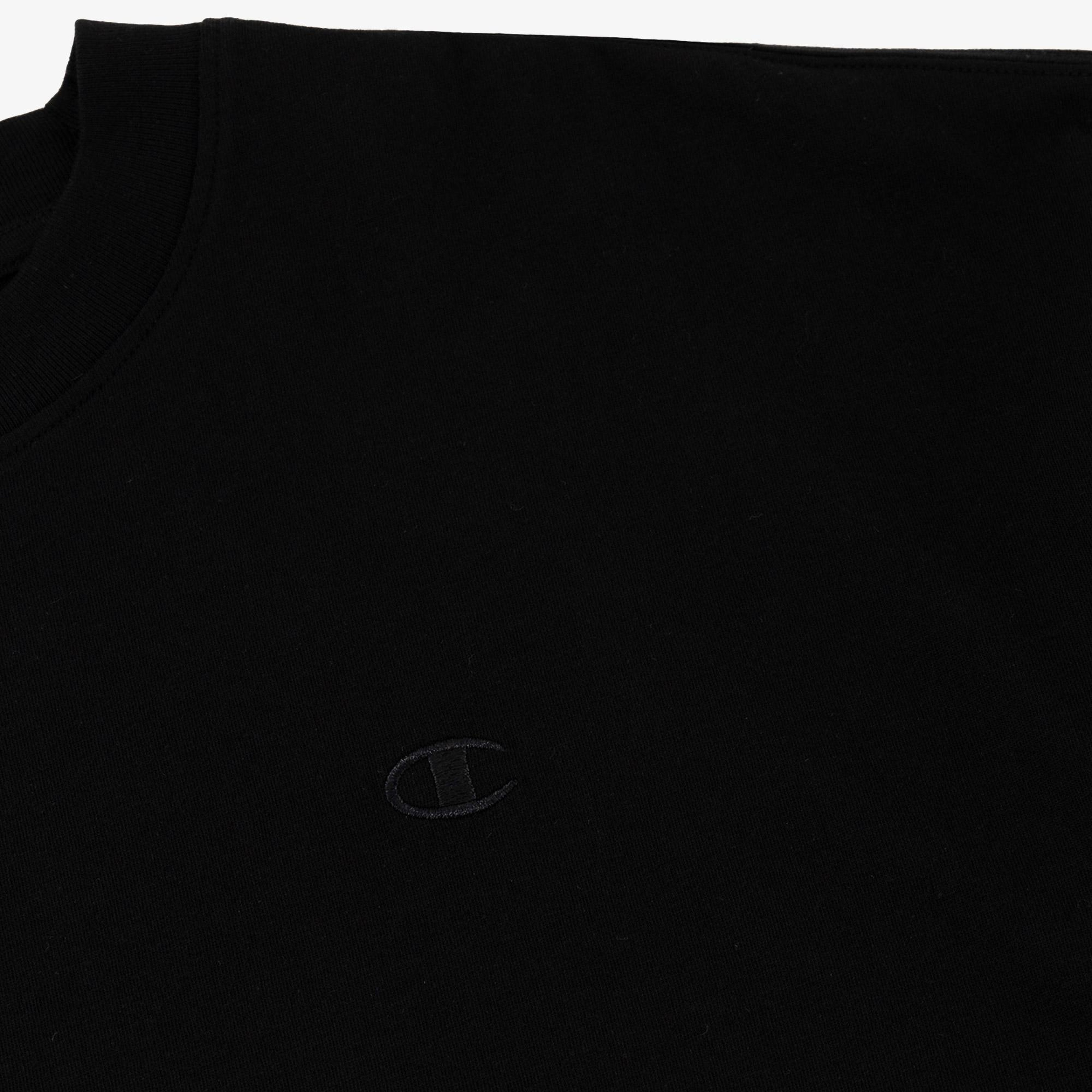 Champion Crewneck SS Kadın Siyah T-Shirt