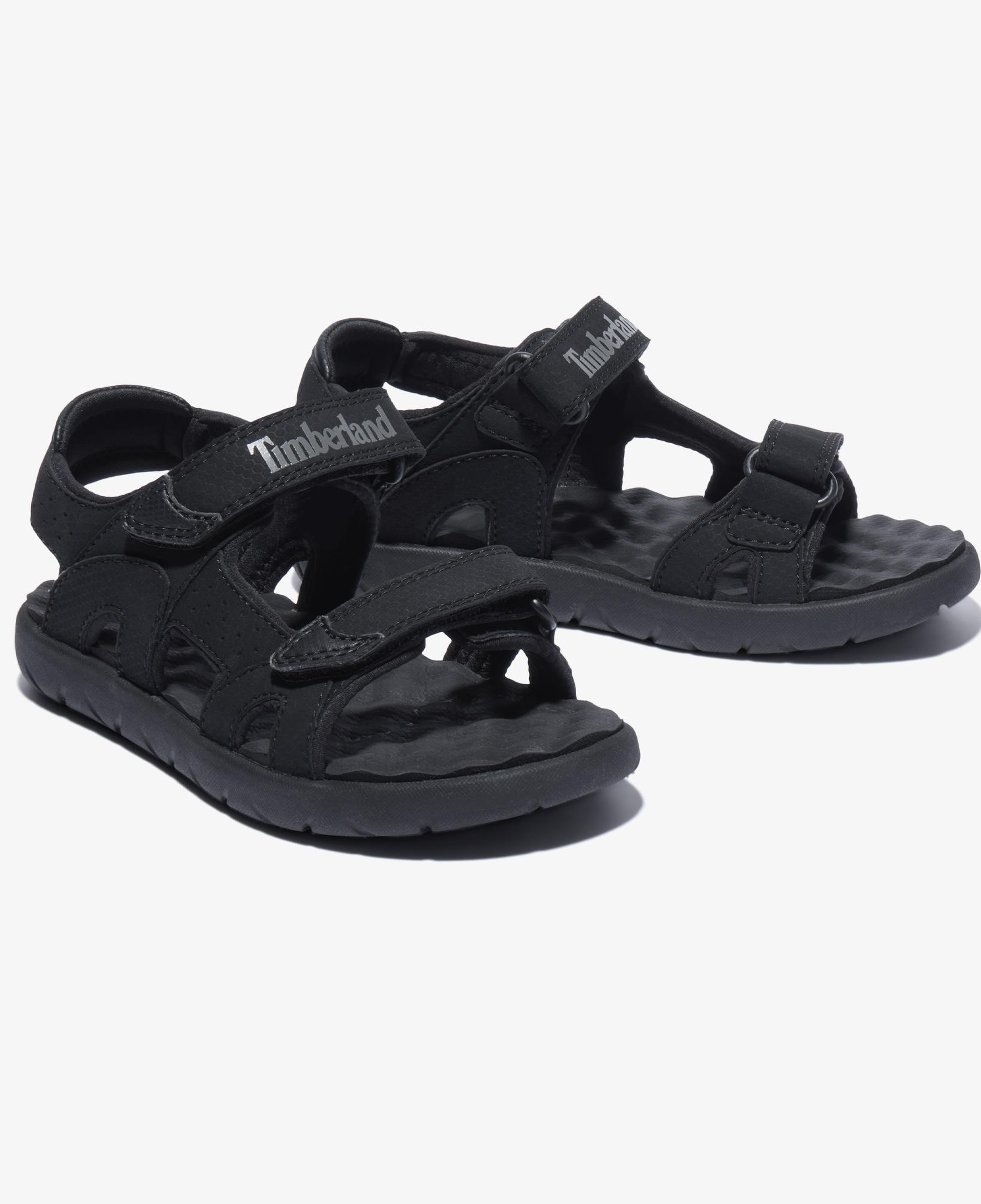 Timberland Perkins Low Arkadan Bantlı Çocuk Siyah Sandalet