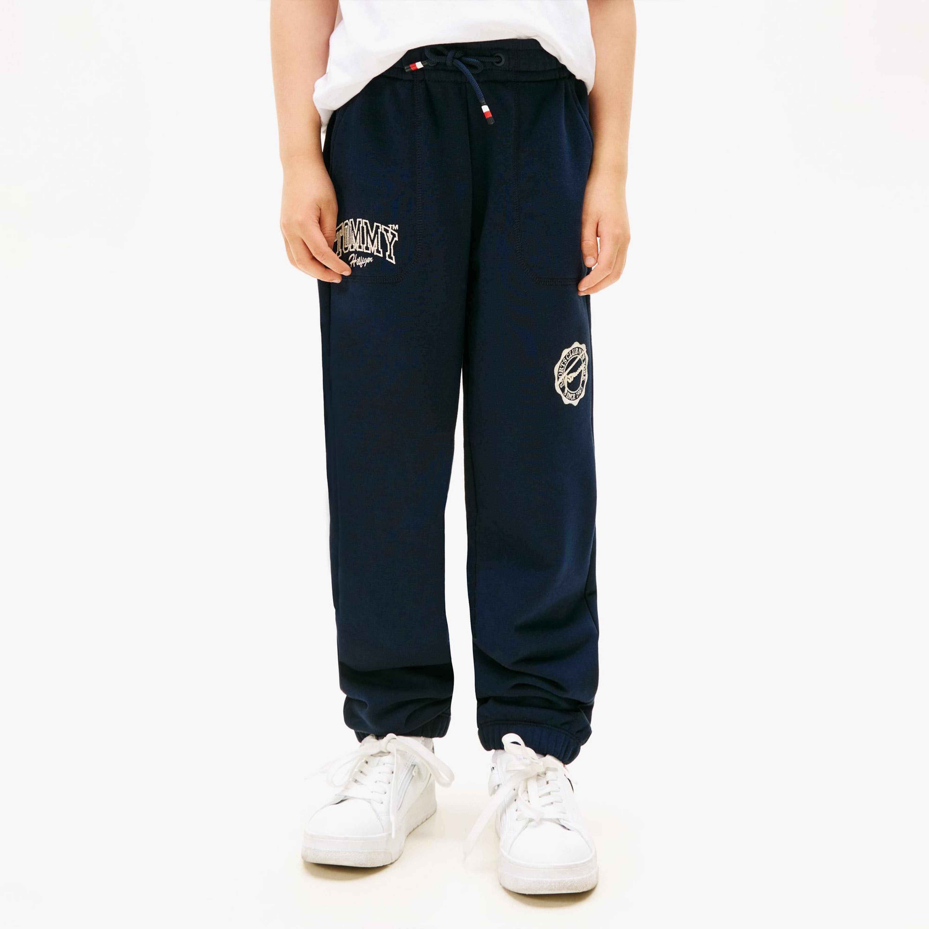 Tommy Hilfiger Varsity Graphic Çocuk Lacivert Eşofman Altı