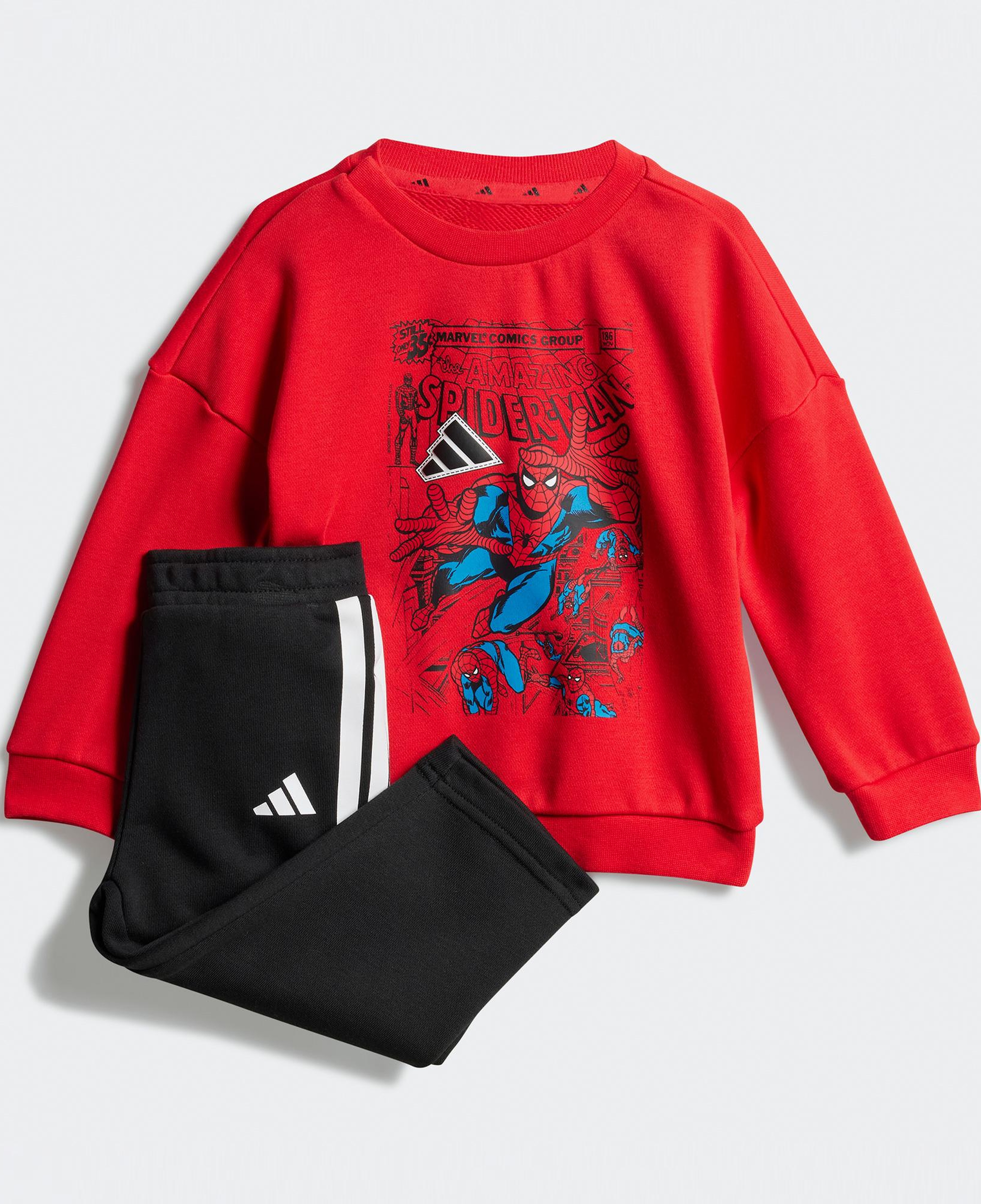 adidas Marvel Spiderman Bebek Kırmızı Eşofman Takımı