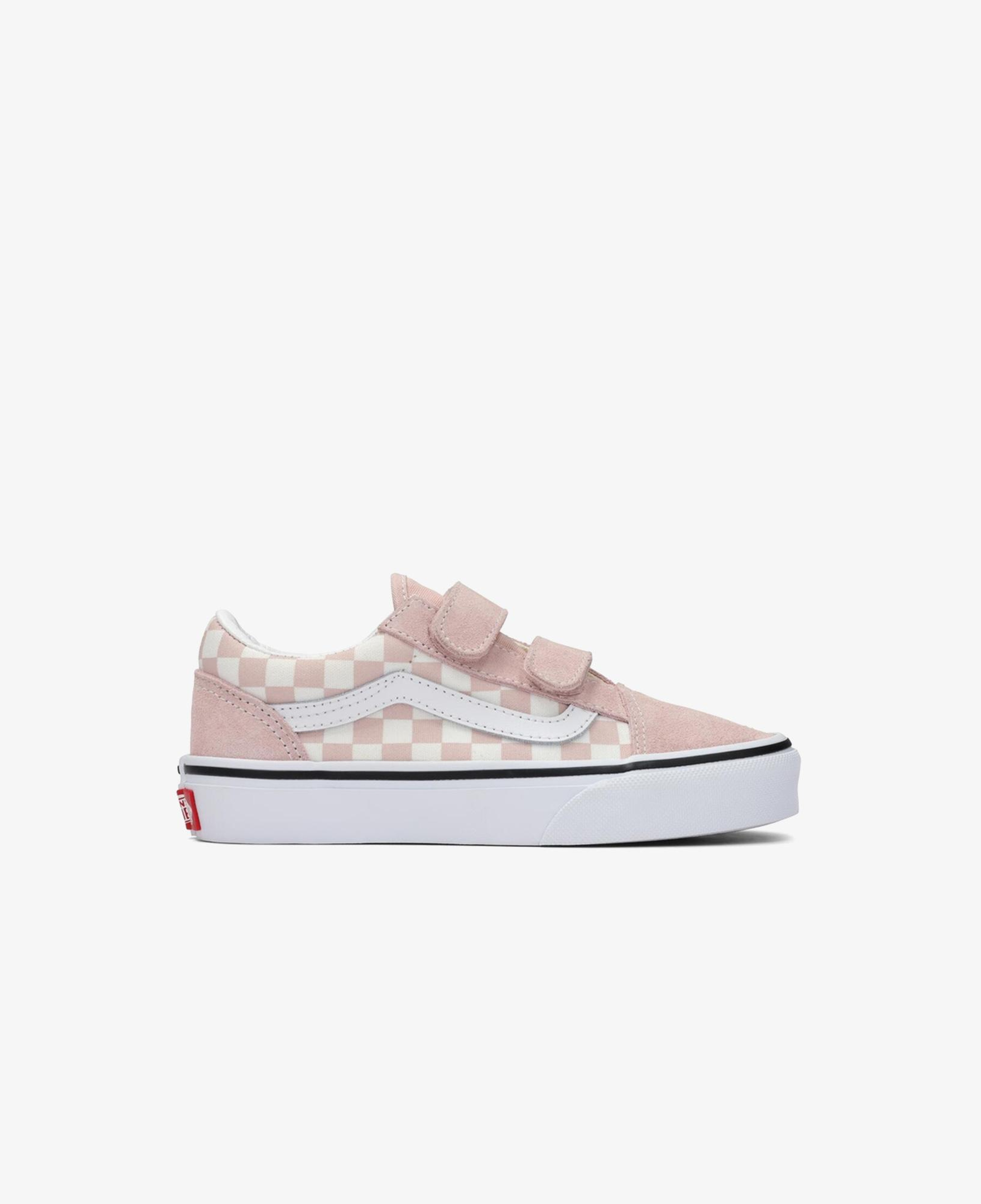Vans Old Skool V Damalı Çocuk Pembe Spor Ayakkabı