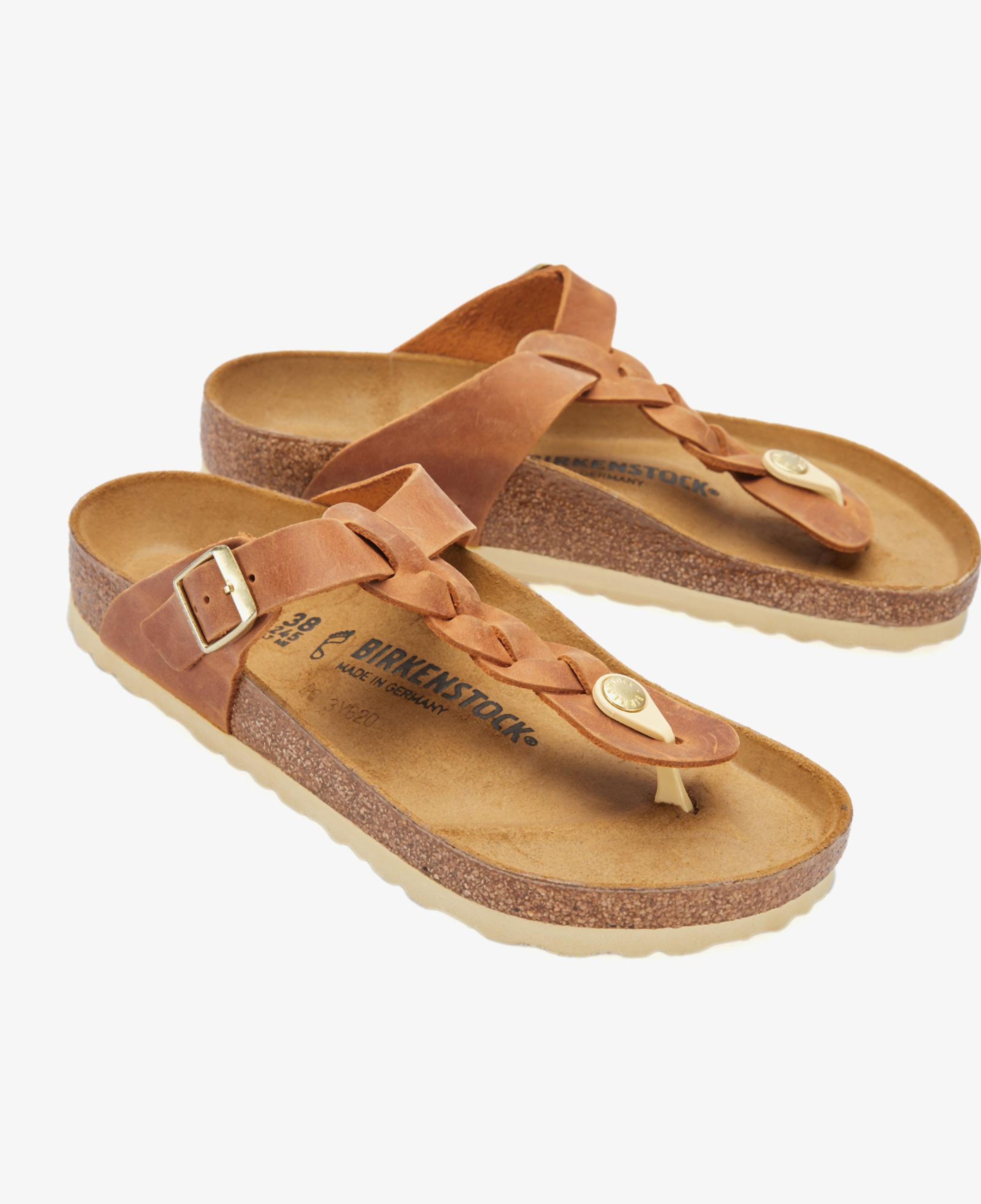 Birkenstock Gizeh Leoi Braided Kadın Kahverengi Terlik