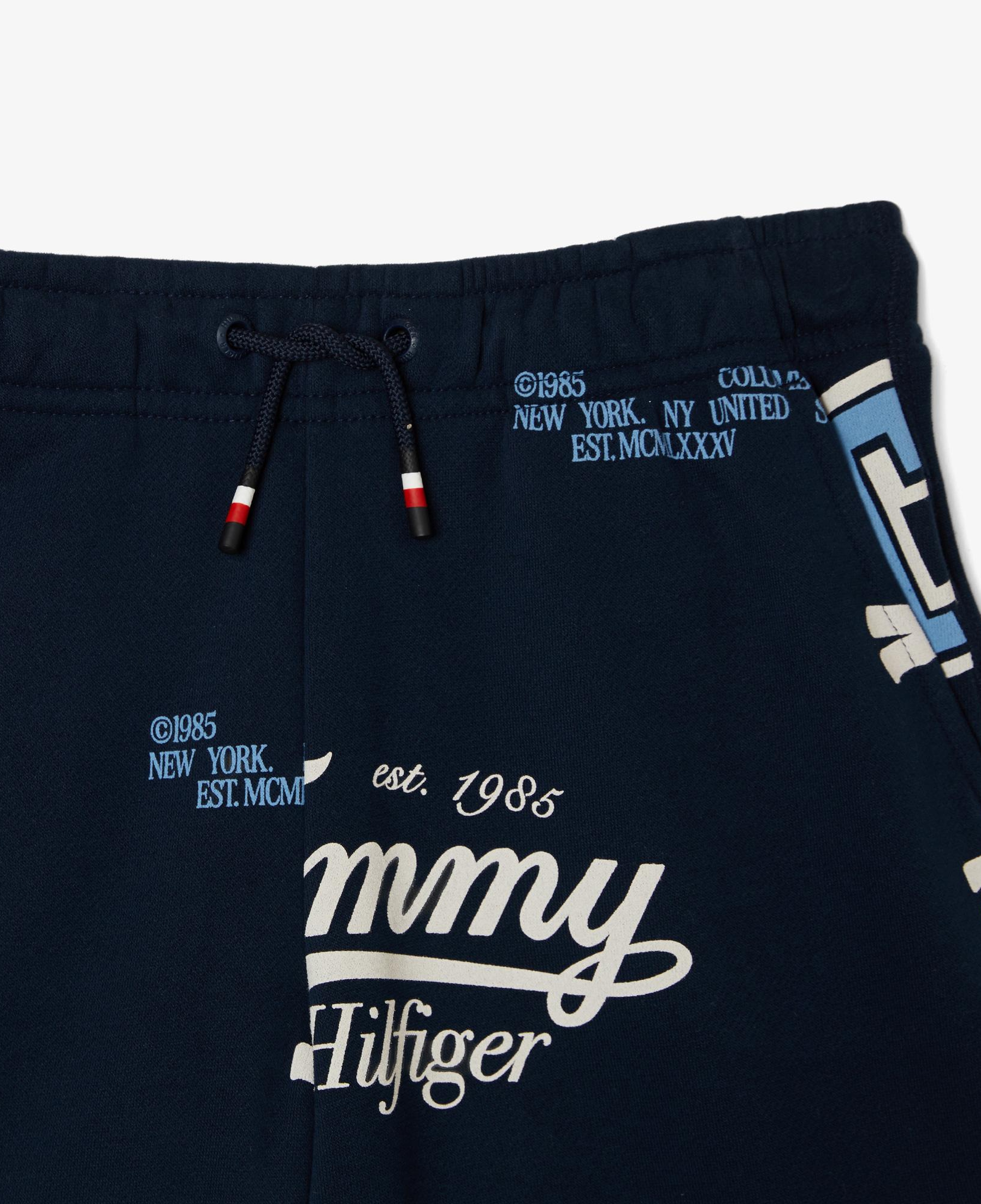 Tommy Hilfiger Allover Logo Çocuk Lacivert Şort