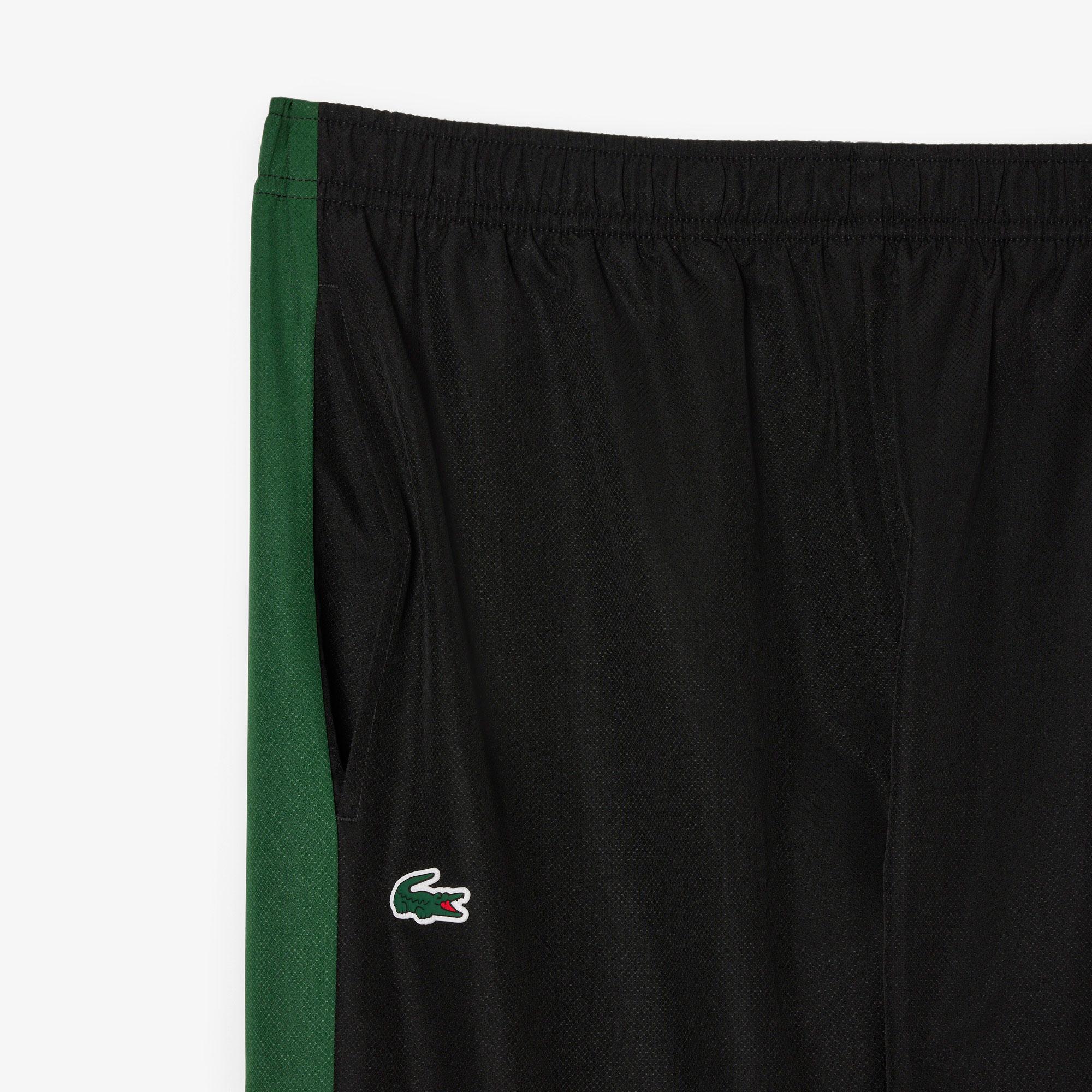 Lacoste Erkek Regular Fit Fermuarlı Renk Bloklu Siyah Eşofman Takımı