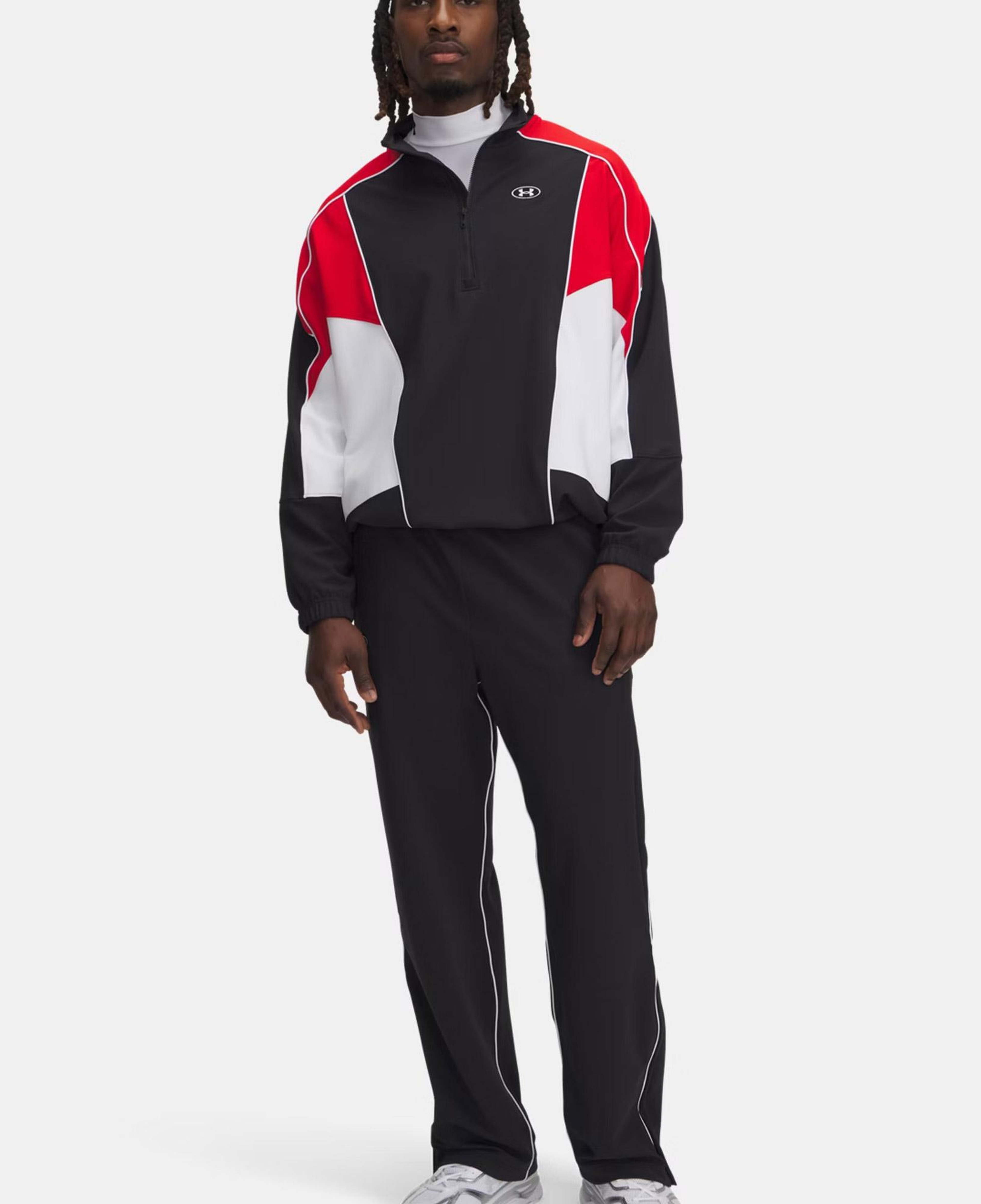 Under Armour Best Level Tricot Cb Erkek Siyah/Kırmızı Ceket