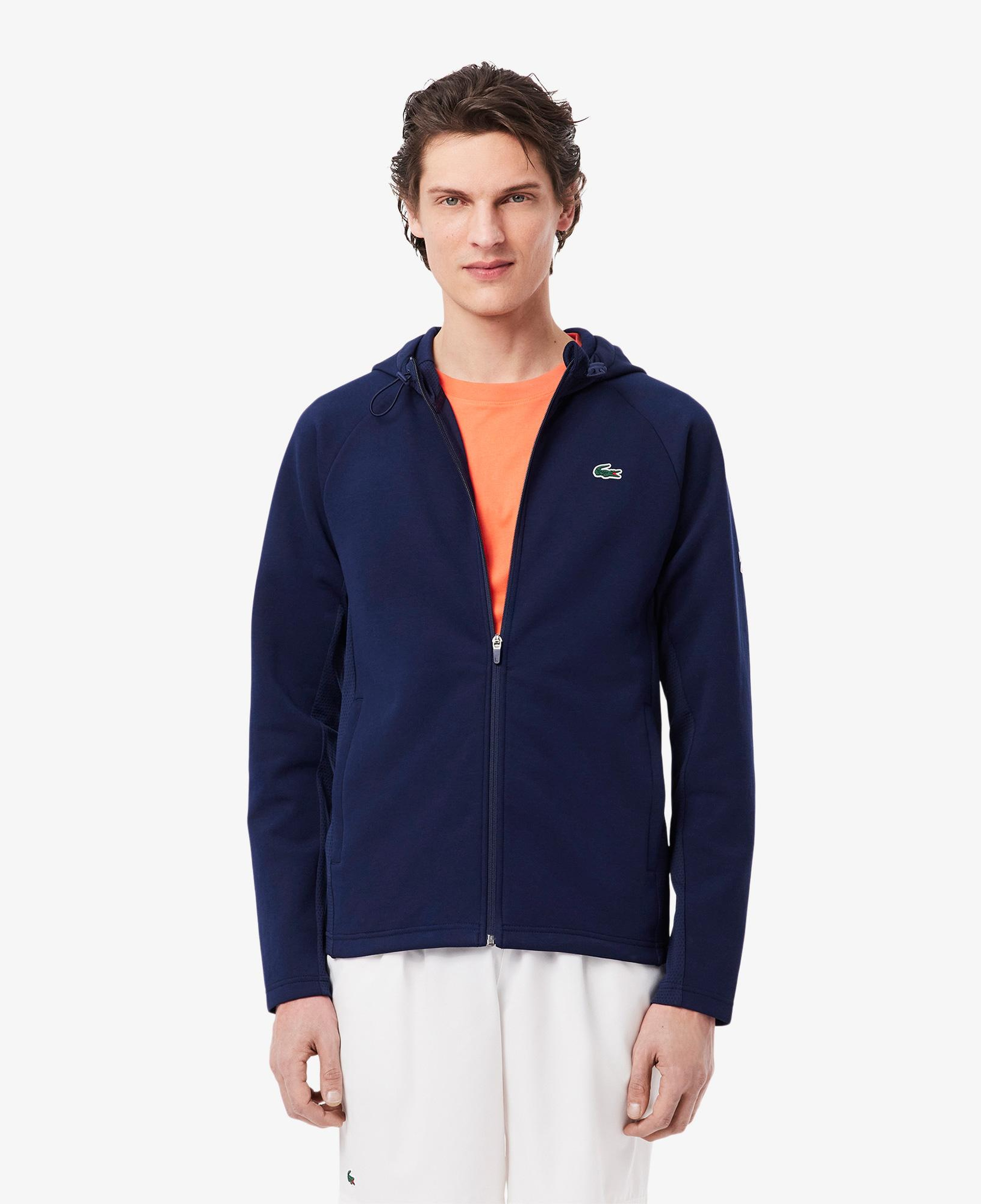 Lacoste Tennis x Novak Djokovic Erkek Regular Fit Fermuarlı Baskılı Lacivert Eşofman Takımı