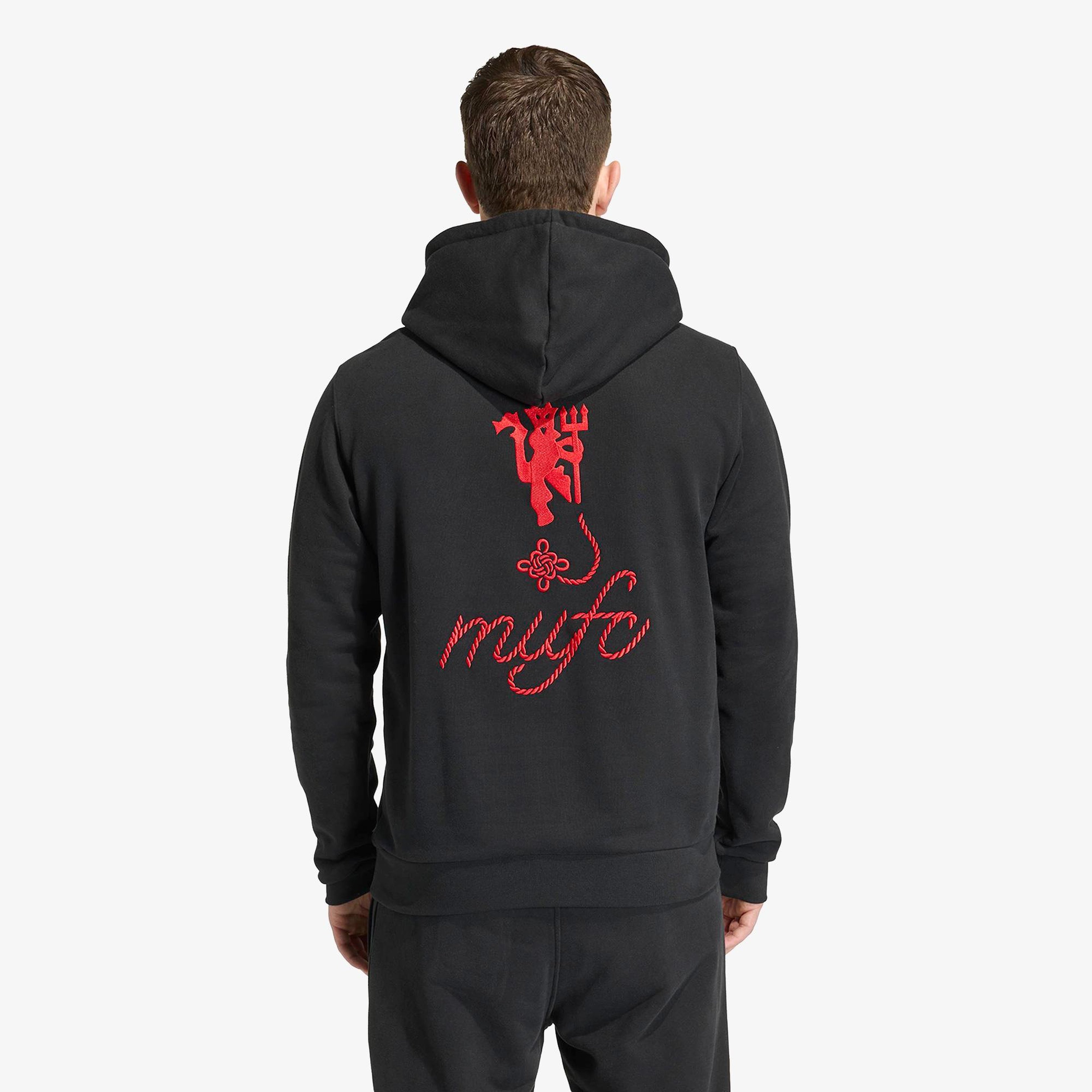 adidas Manchester United FC Erkek Siyah Sweatshirt