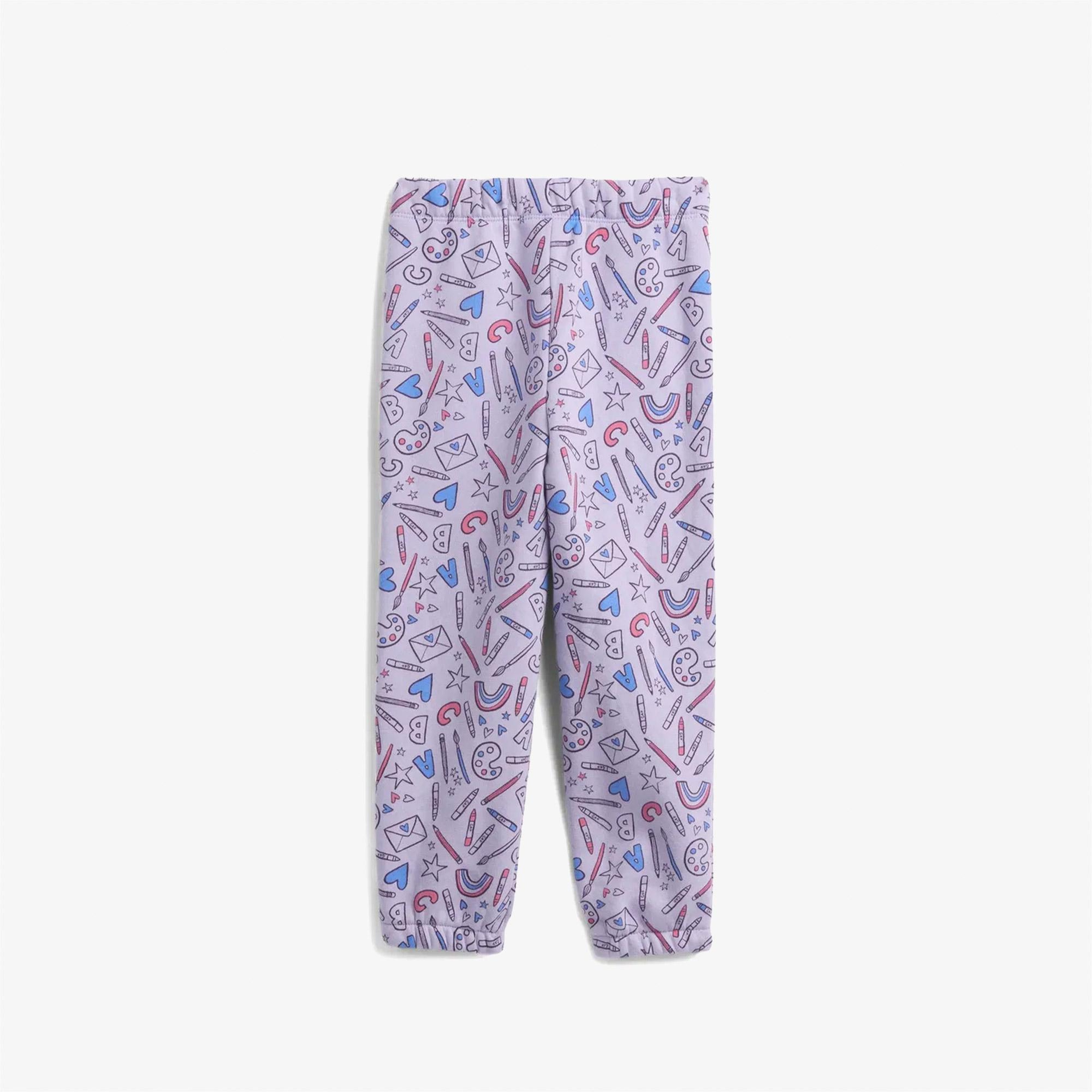 Gap V-Logo Çocuk Pembe Eşofman Altı