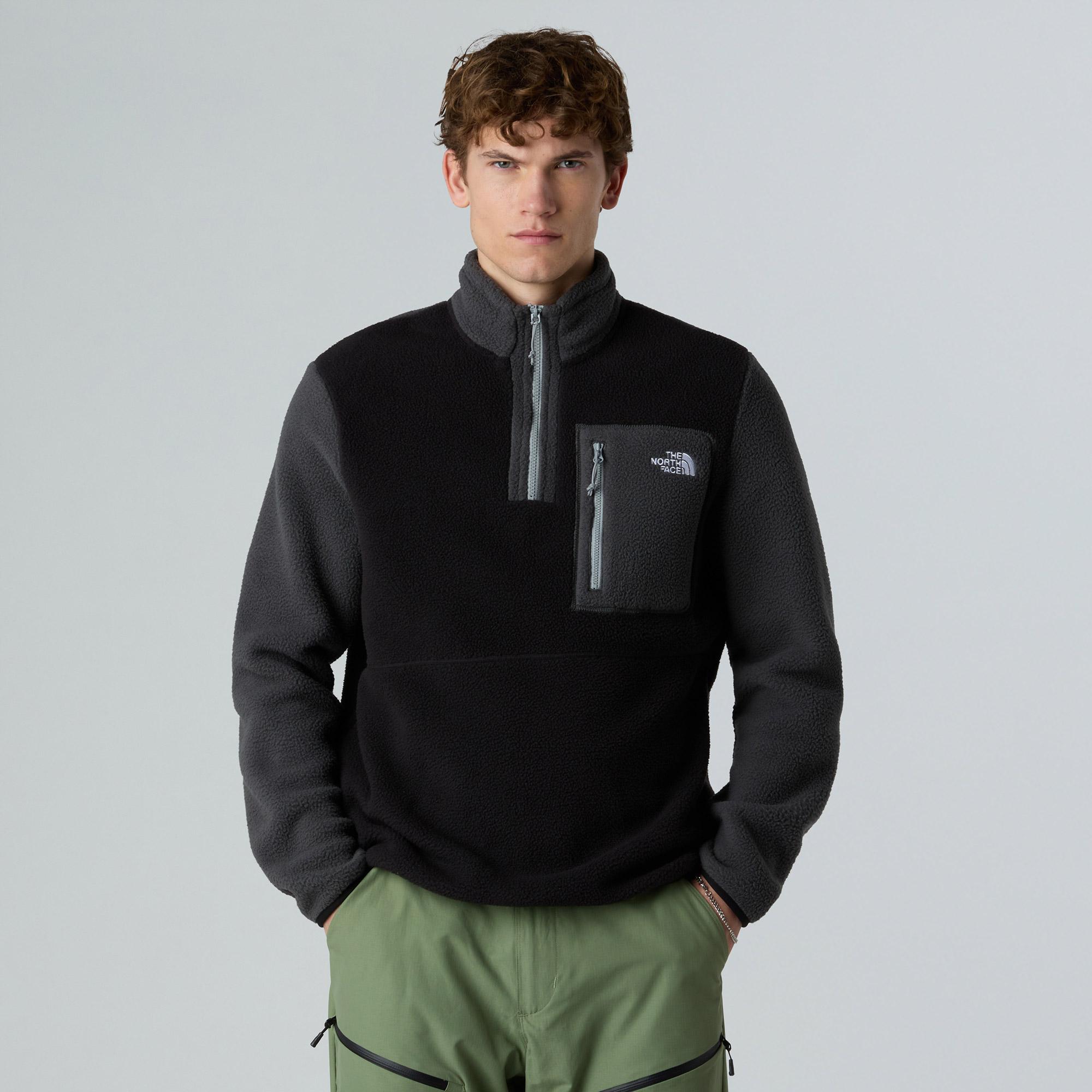 The North Face Erkek Yumiori Tam Boy Fermuarlı Siyah Polar Mont
