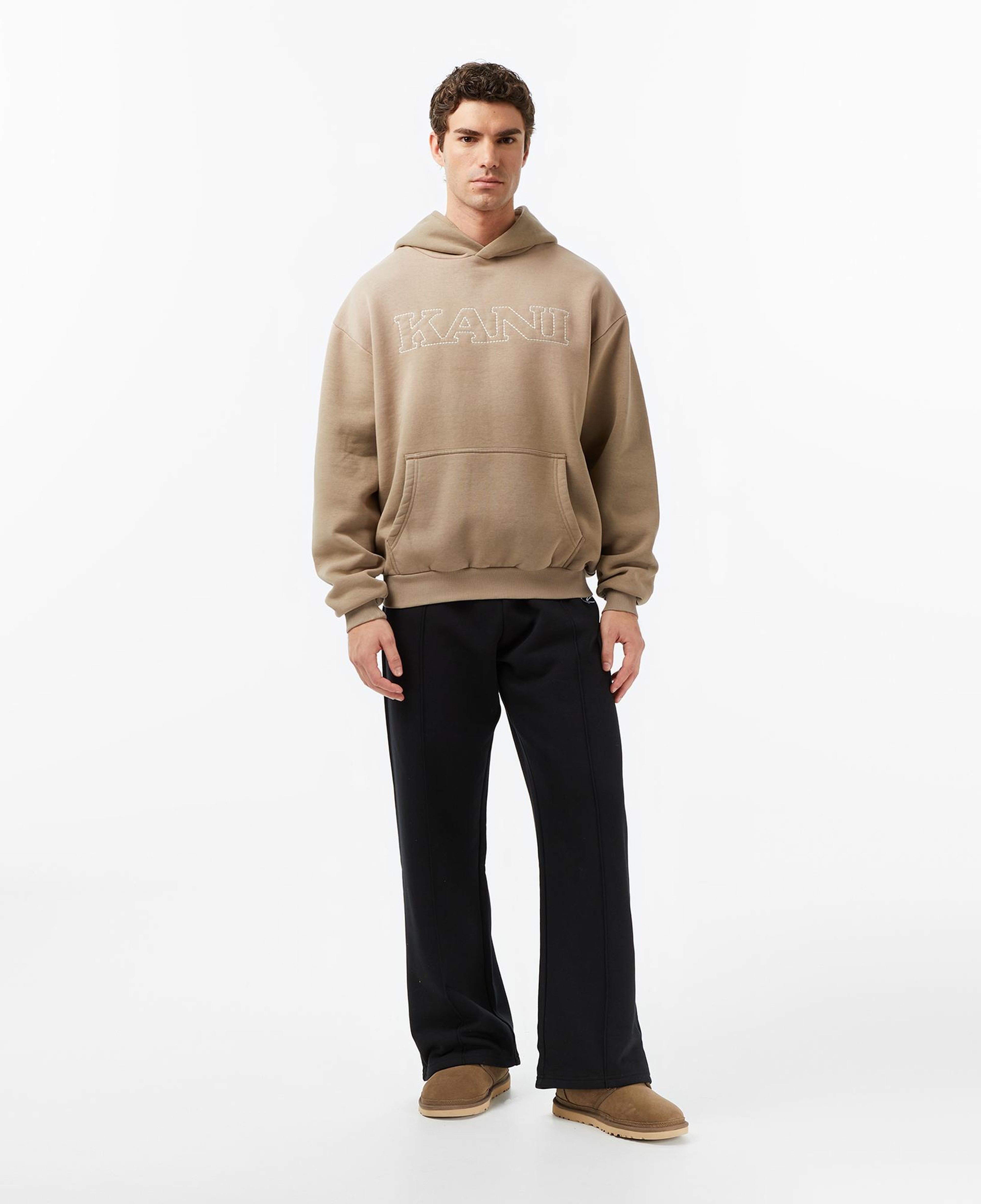Karl Kani Retro Oversized Erkek Kahverengi Sweatshirt