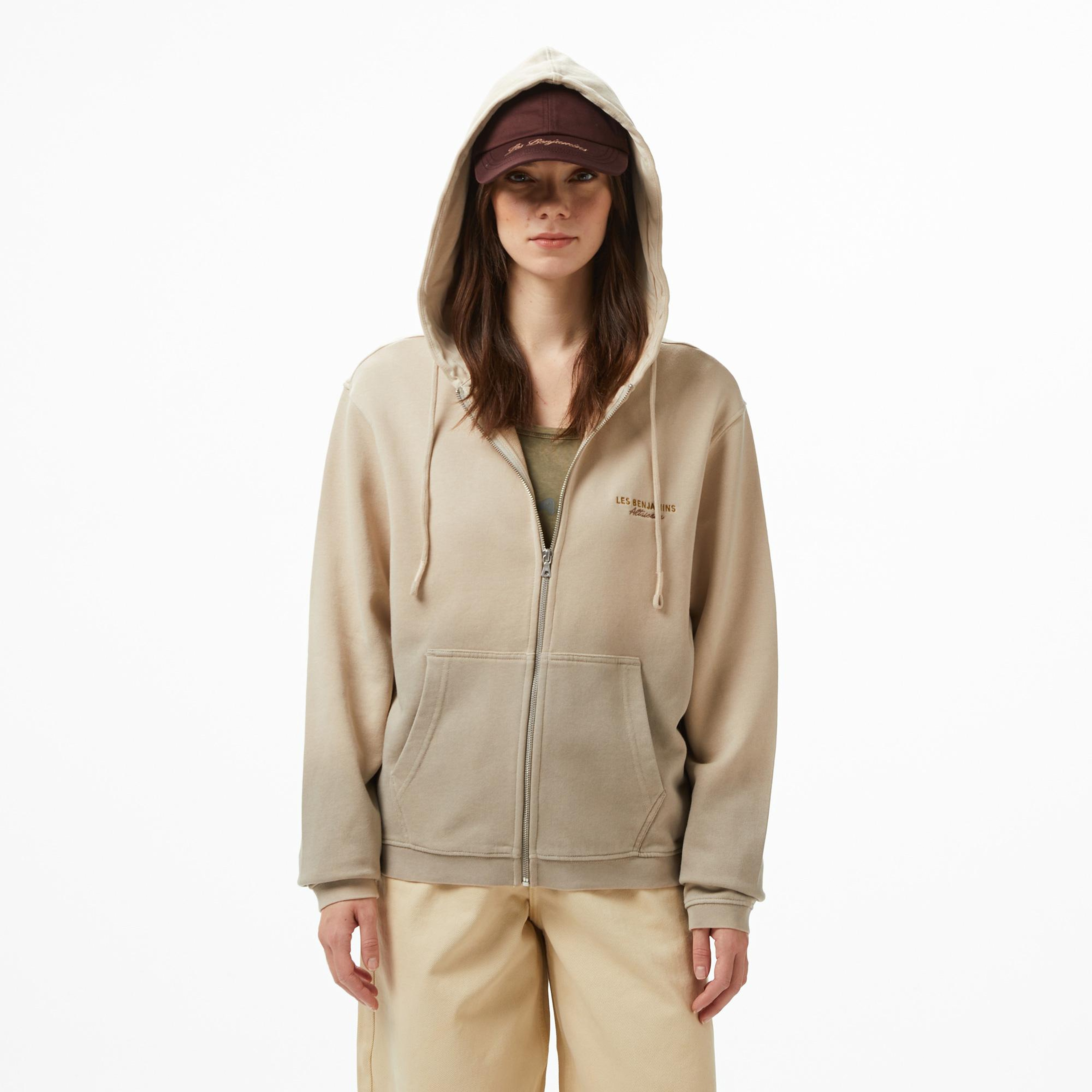 Les Benjamins Regular Fit Kadın Bej Sweatshirt