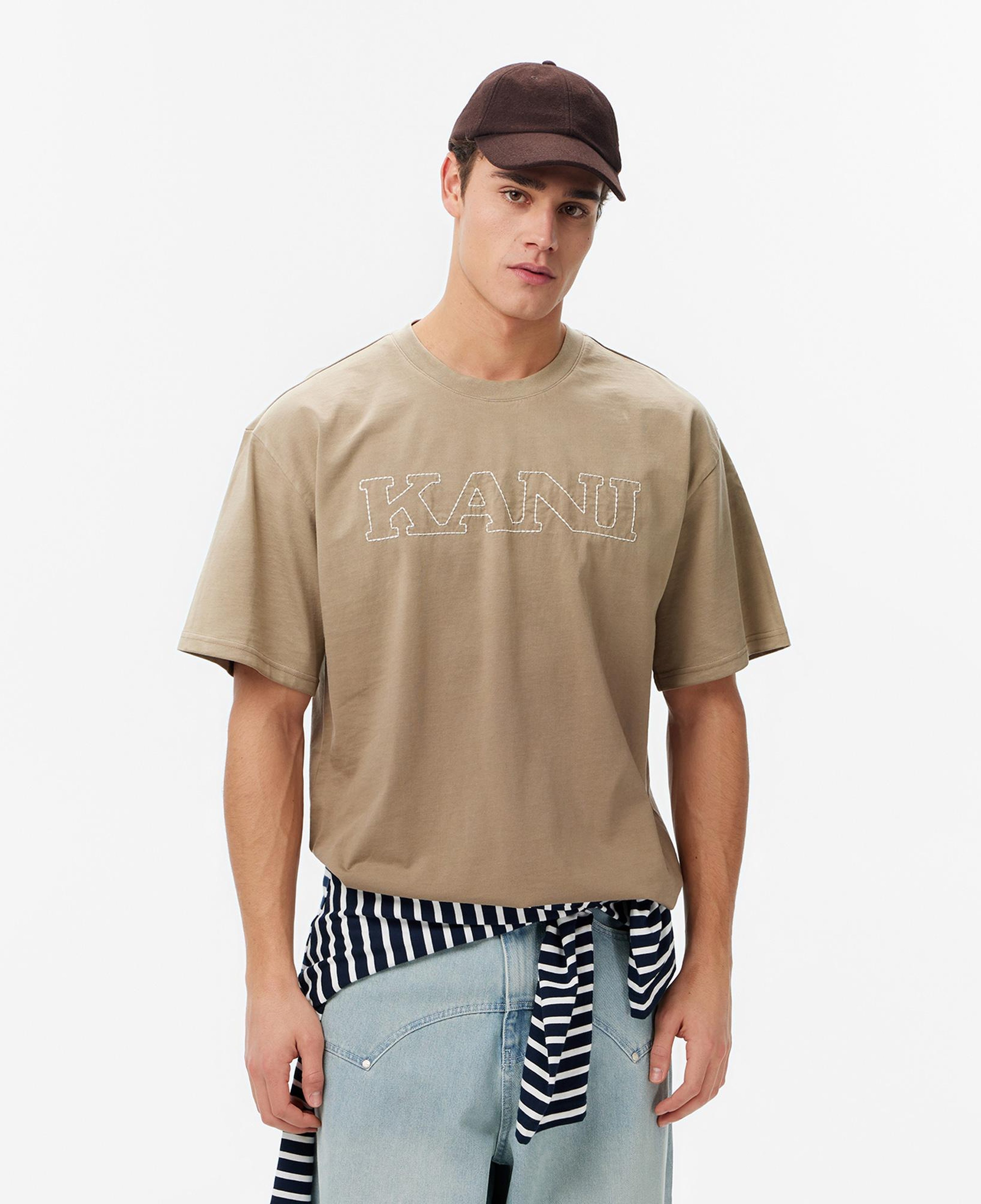 Karl Kani Retro Washed Denim Erkek Kahverengi T-Shirt
