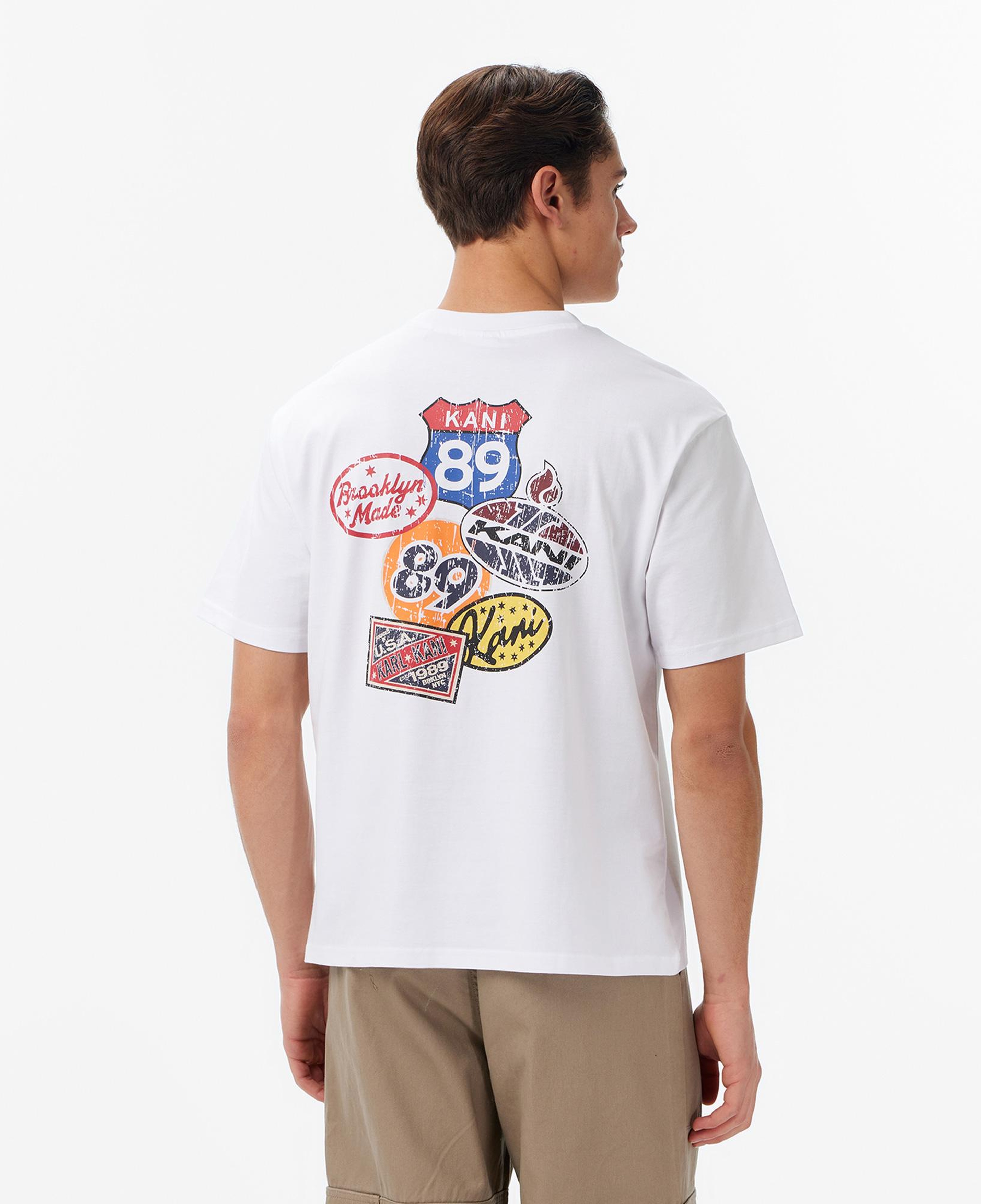 Karl Kani Retro Patch Print Erkek Beyaz T-Shirt