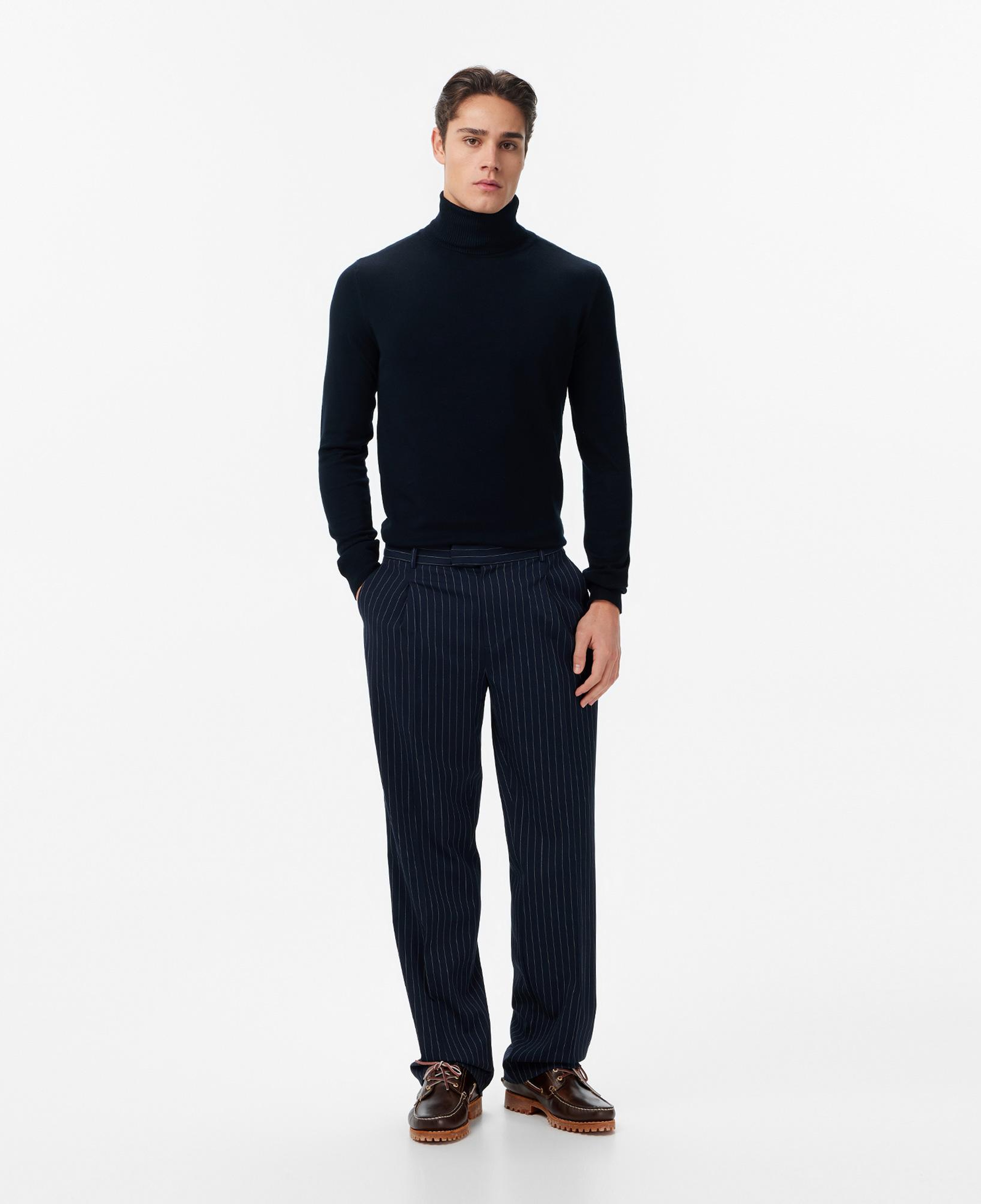 Les Benjamins Classic Fit Erkek Lacivert Triko