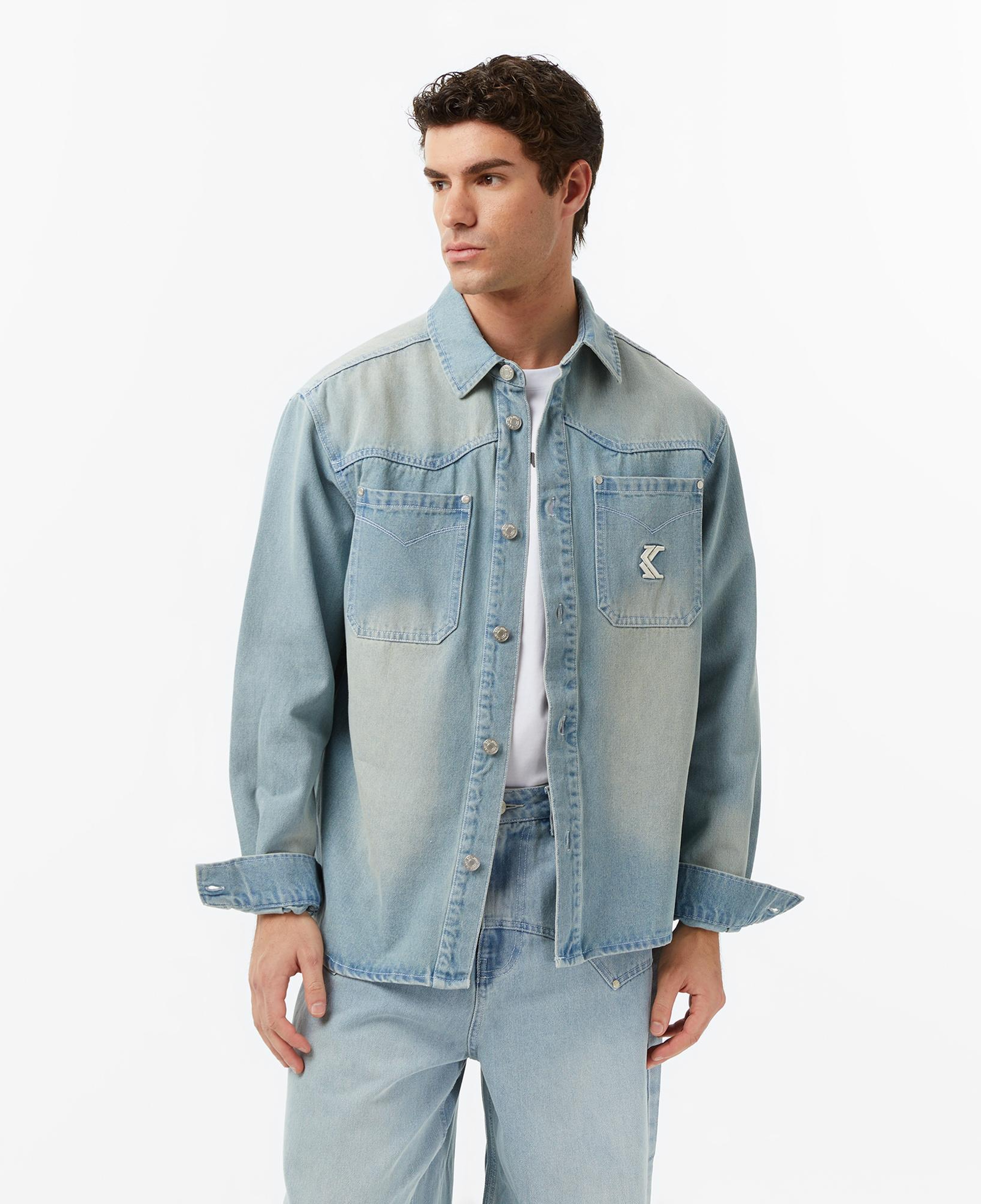 Karl Kani OG Western Denim Erkek Mavi Ceket
