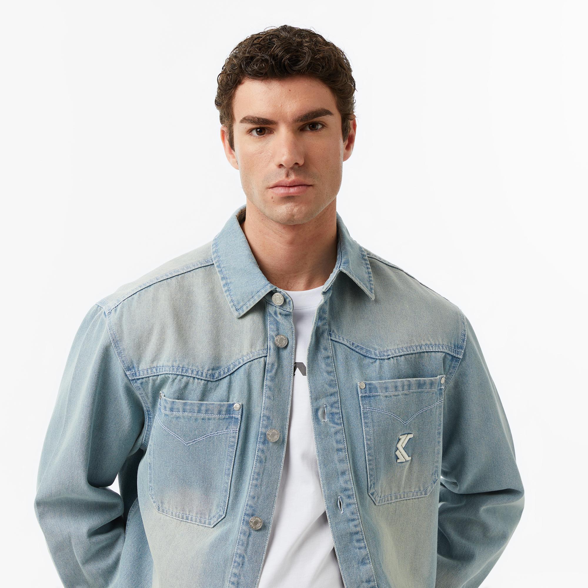 Karl Kani OG Western Denim Erkek Mavi Ceket