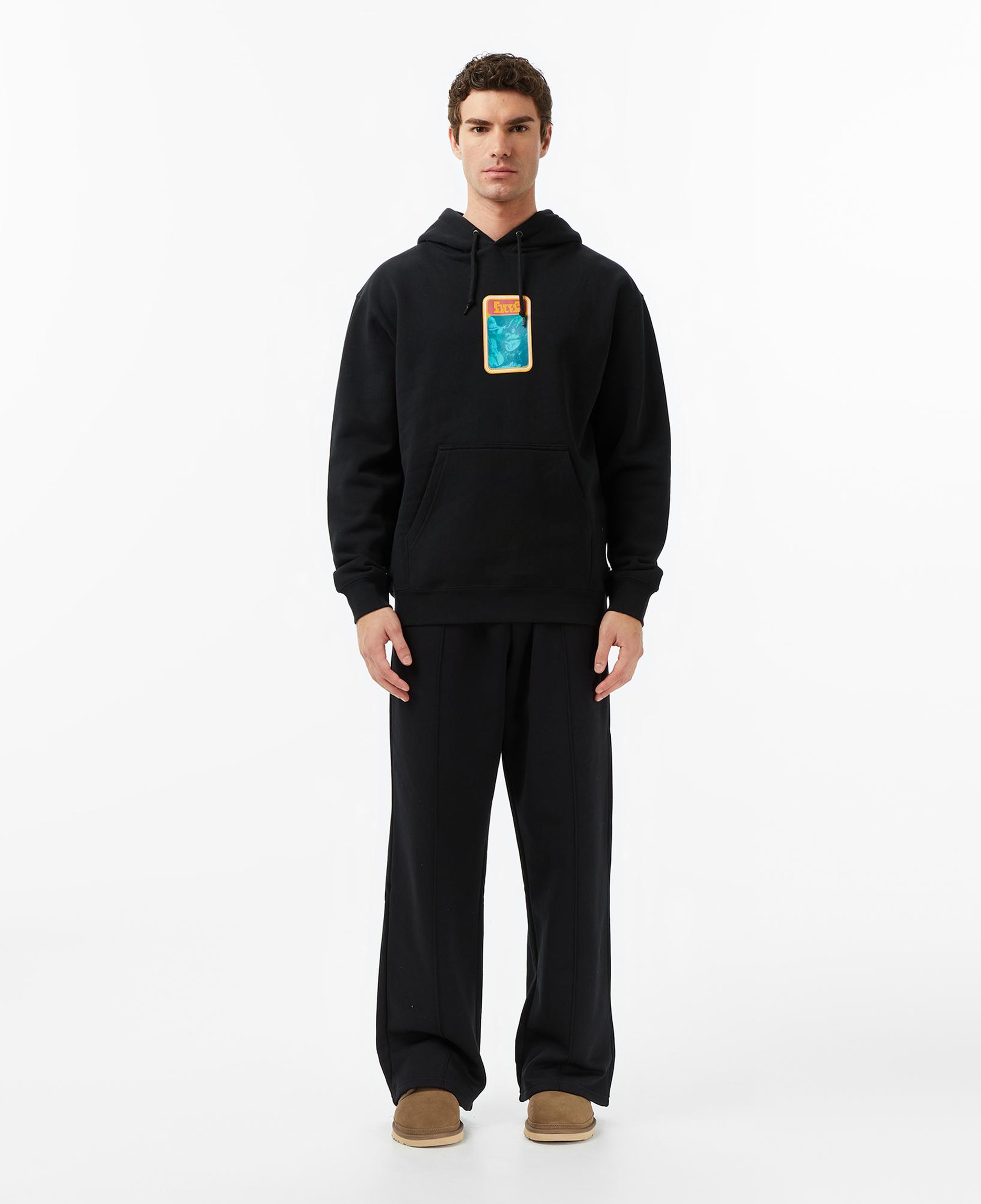 Huf Backstreet Angels Pullover Erkek Siyah Hoodie