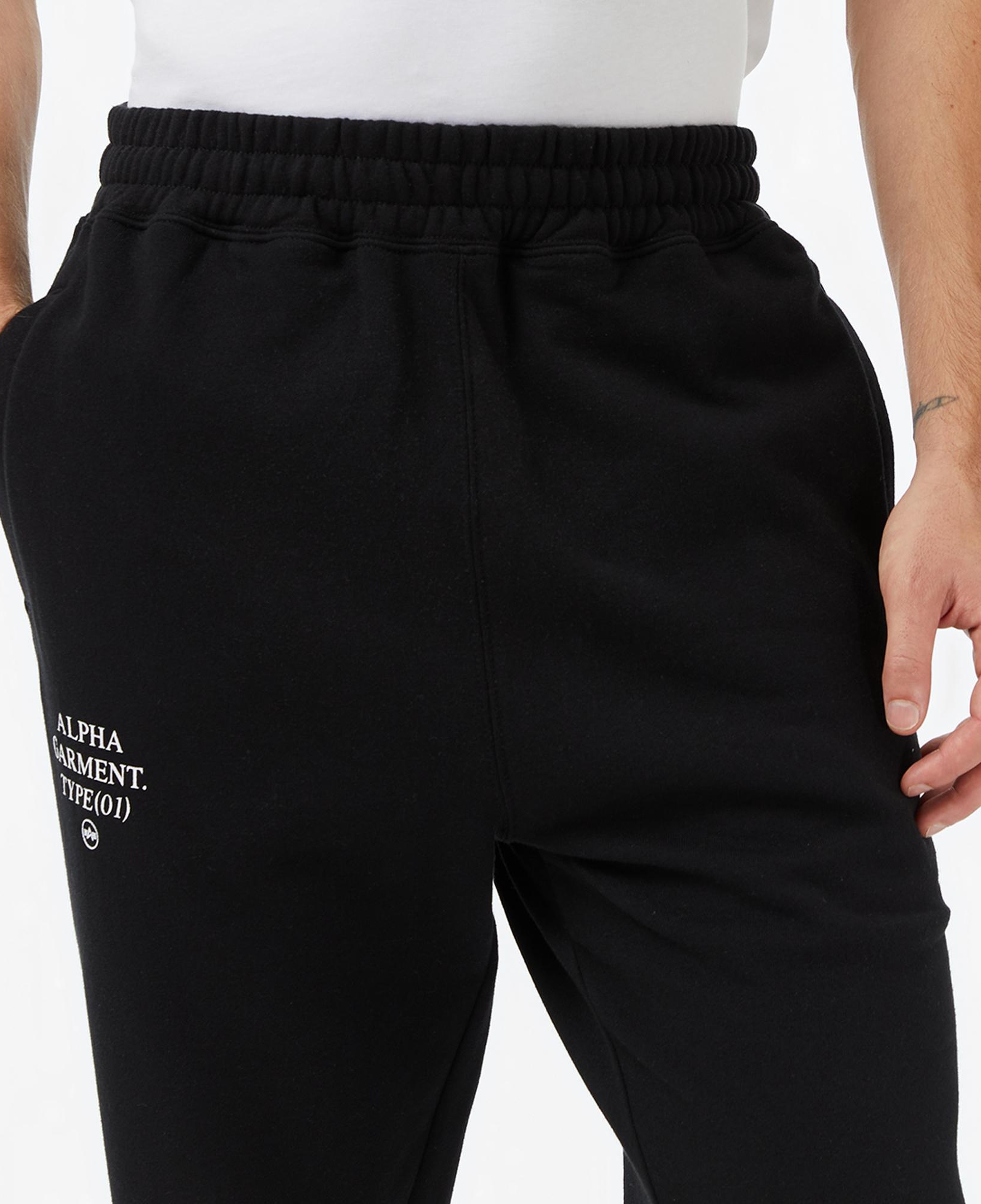 Alpha Industries Uniform Relaxed Fit Erkek Siyah Eşofman Altı