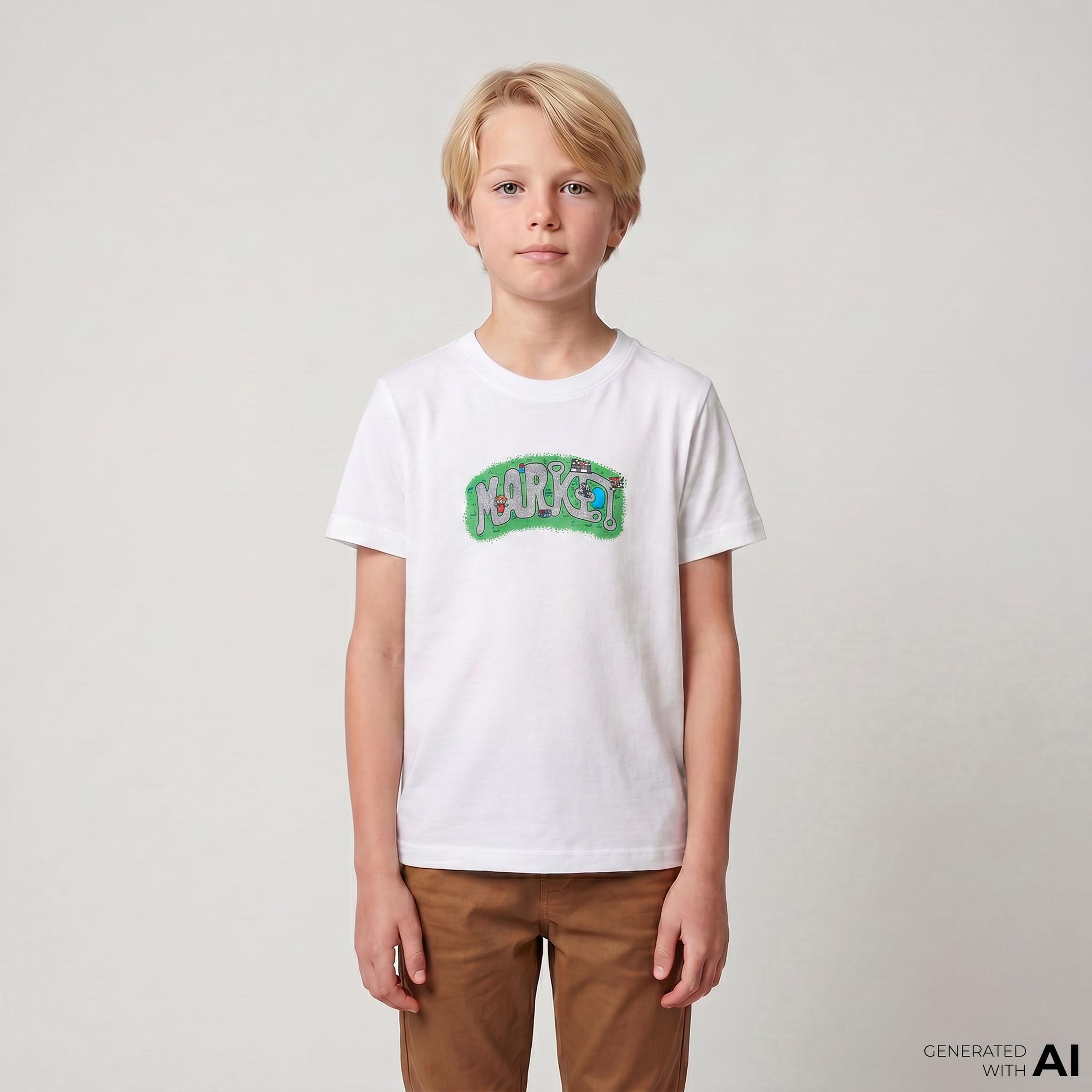 Market City Streets Beyaz T-Shirt