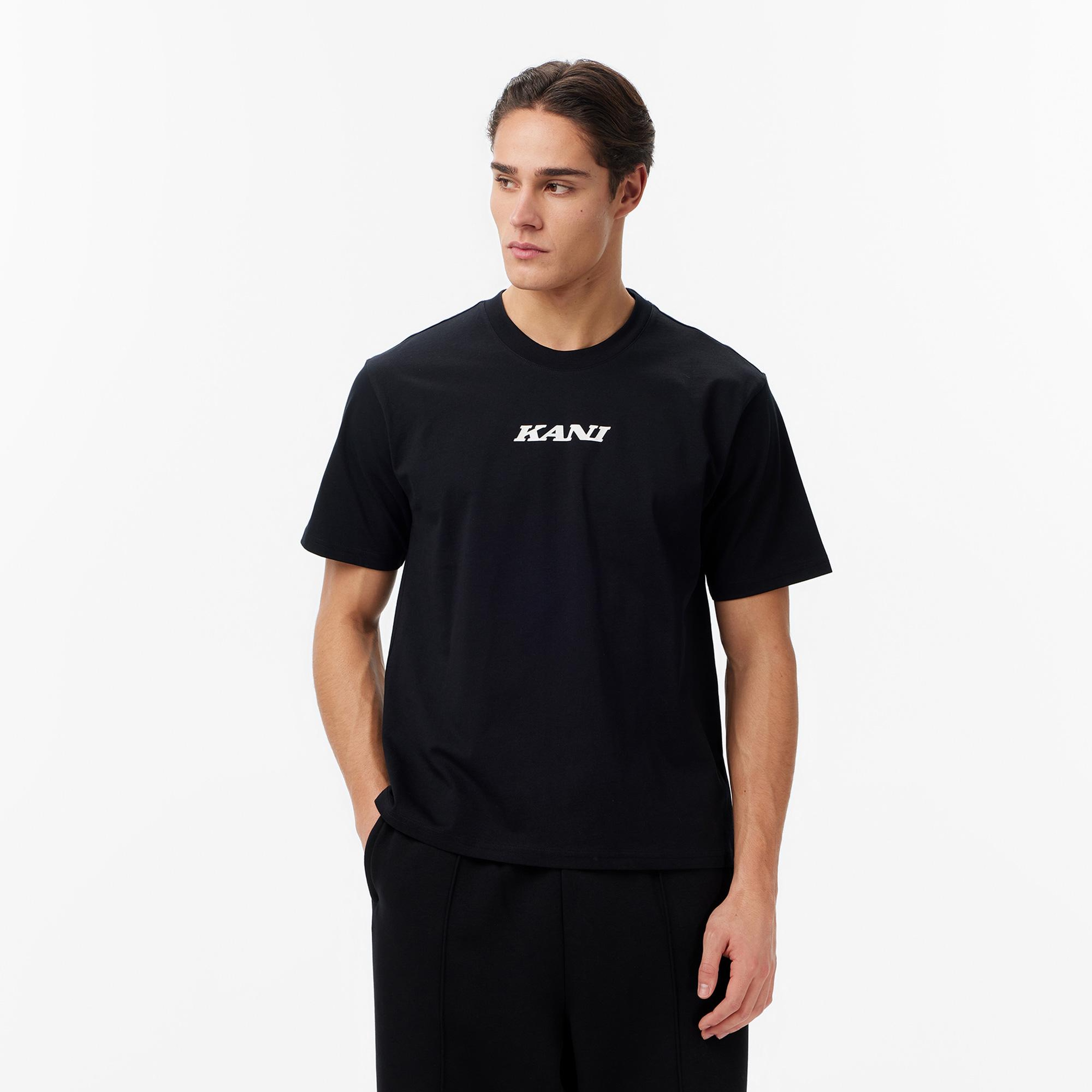 Karl Kani Retro Patch Print Erkek Siyah T-Shirt