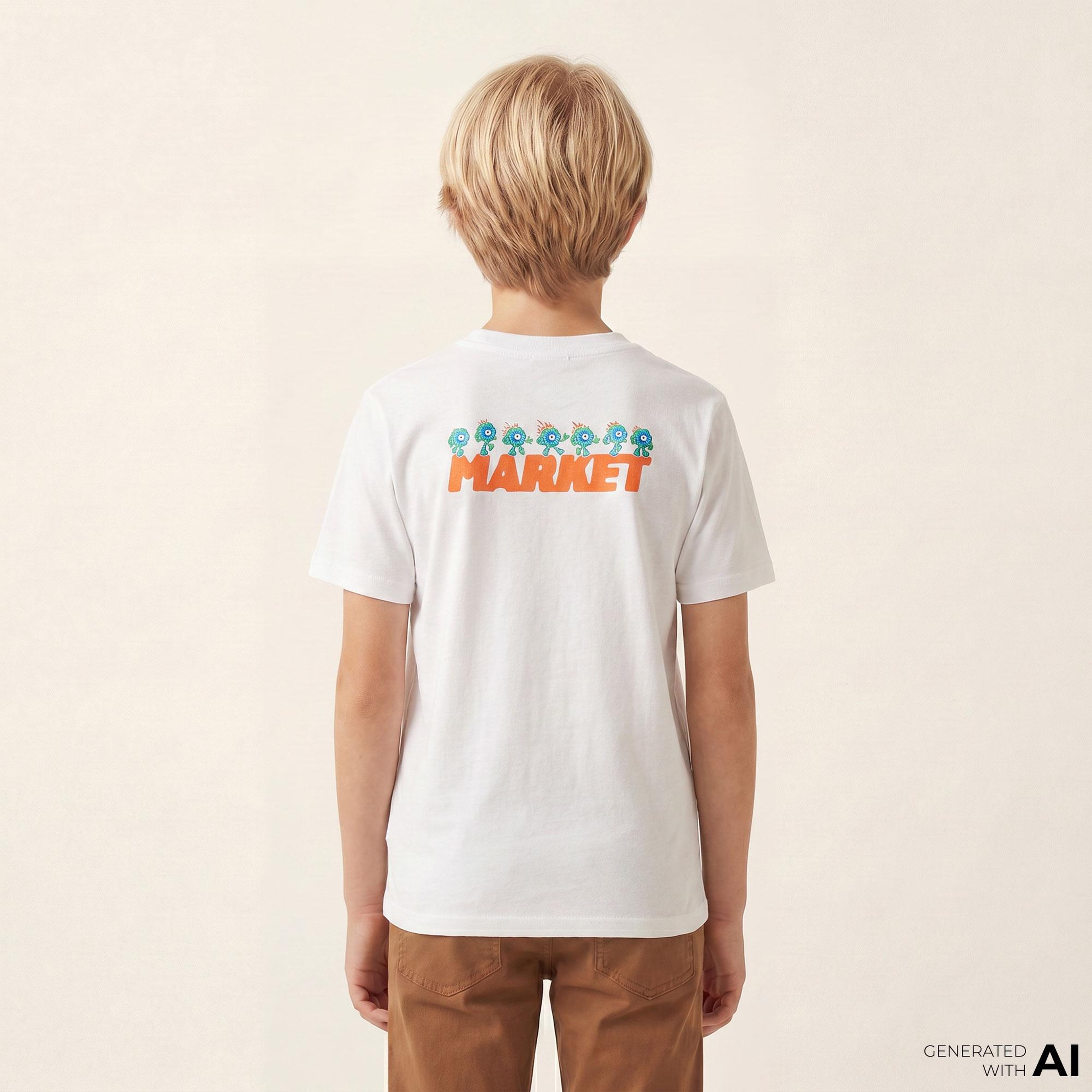 Market Fire Frolic Beyaz T-Shirt