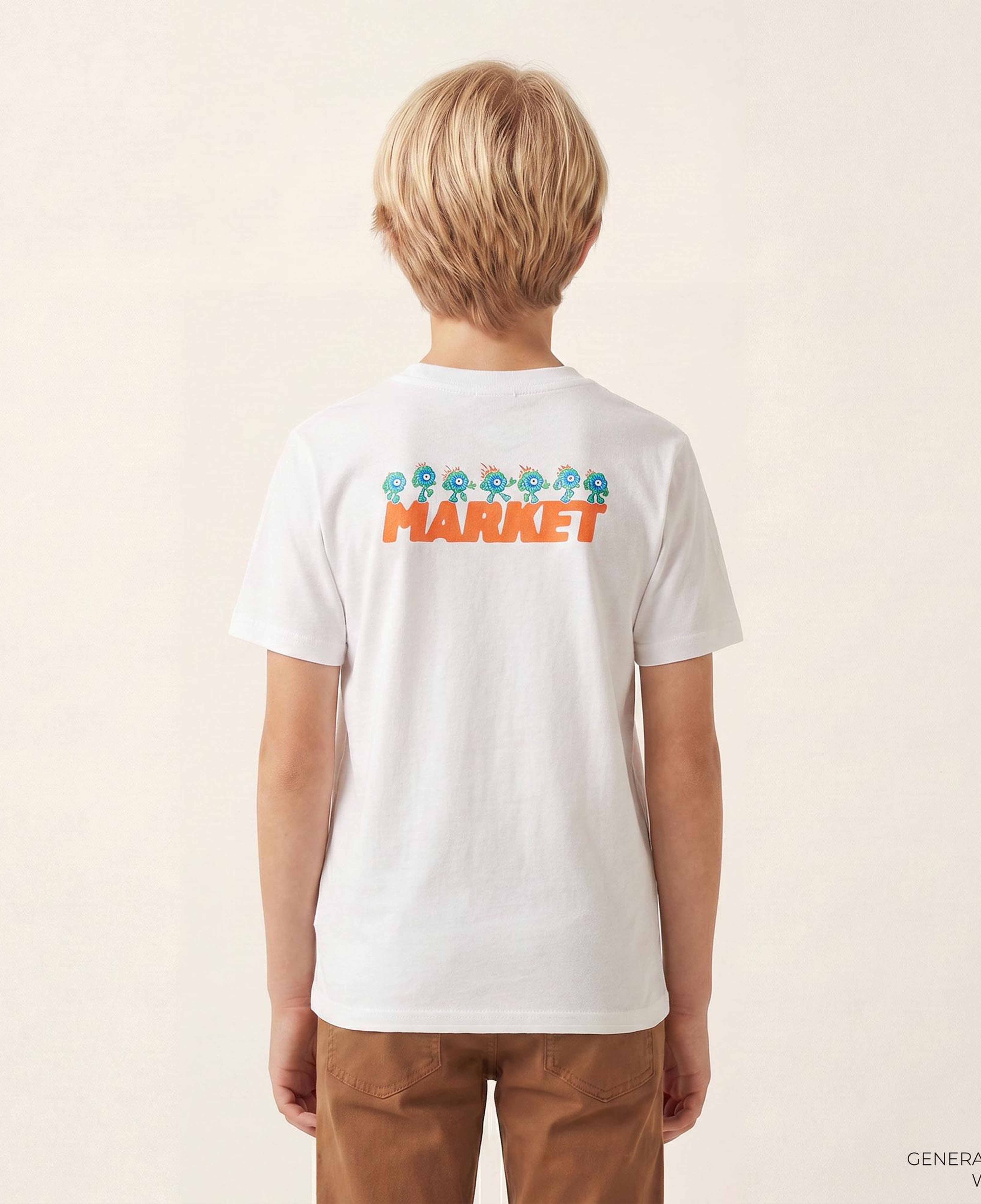 Market Fire Frolic Beyaz T-Shirt