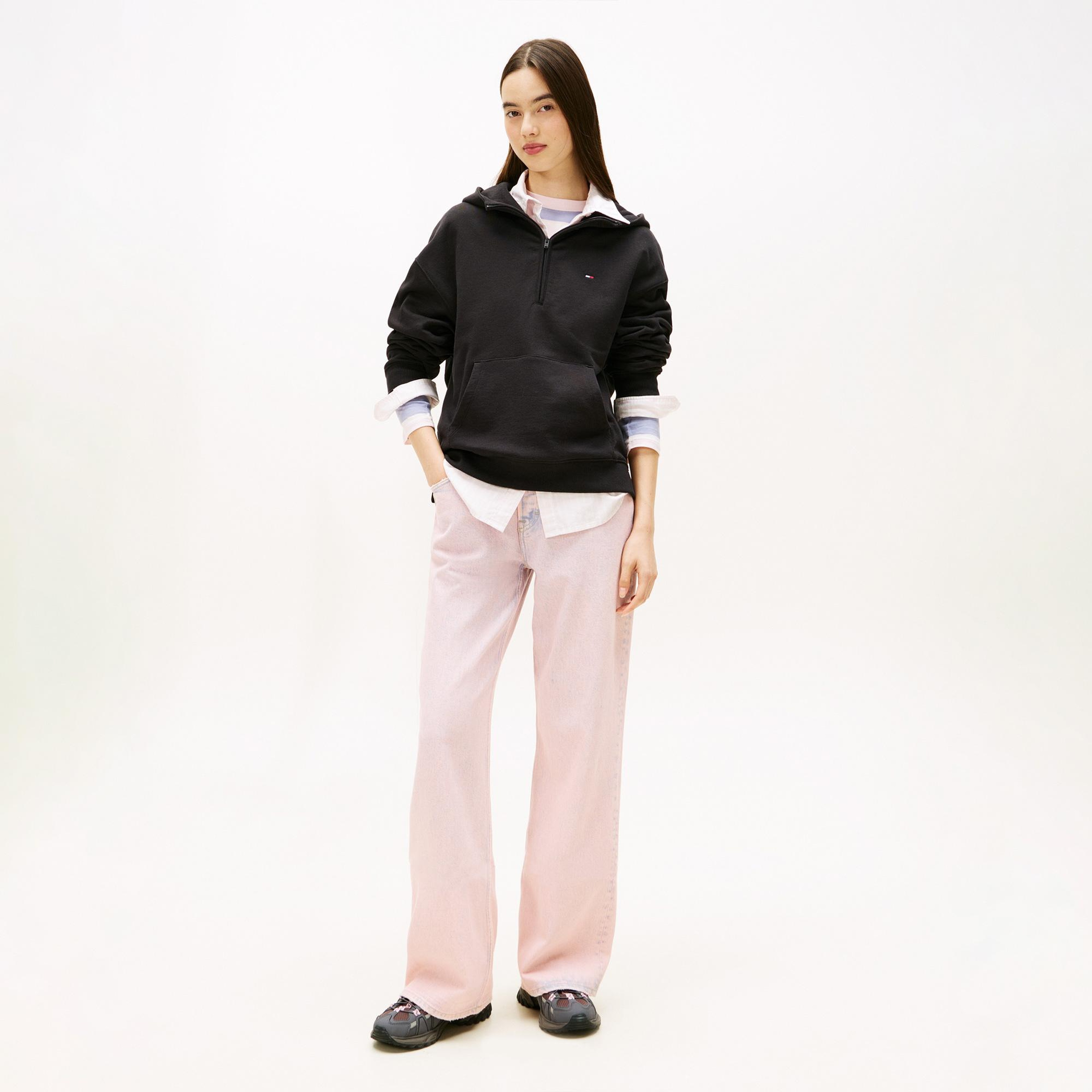 Tommy Hilfiger Kadın Siyah Sweatshirt