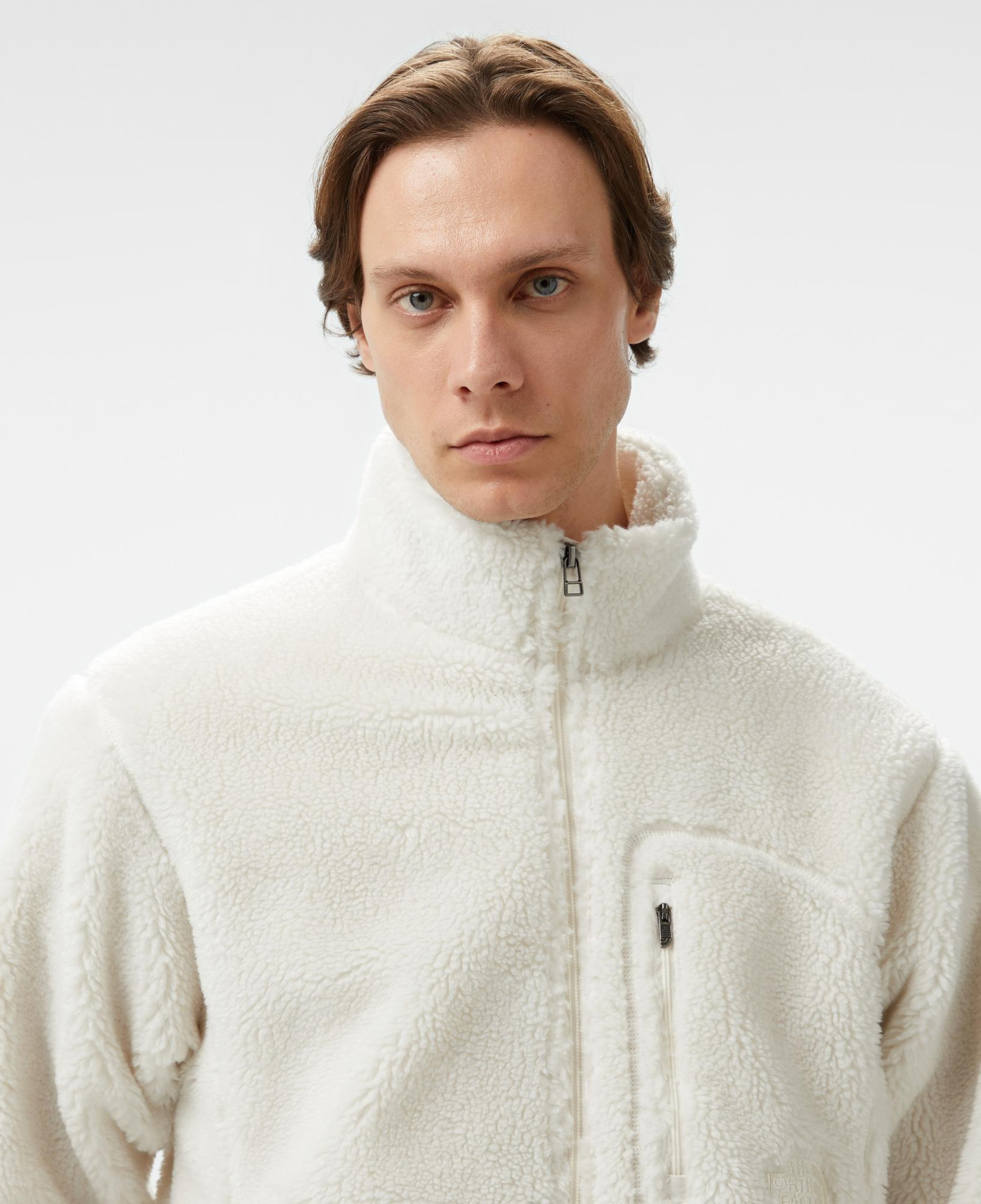 The North Face Extreme Pile Full Zipped Erkek Beyaz Polar Ceket