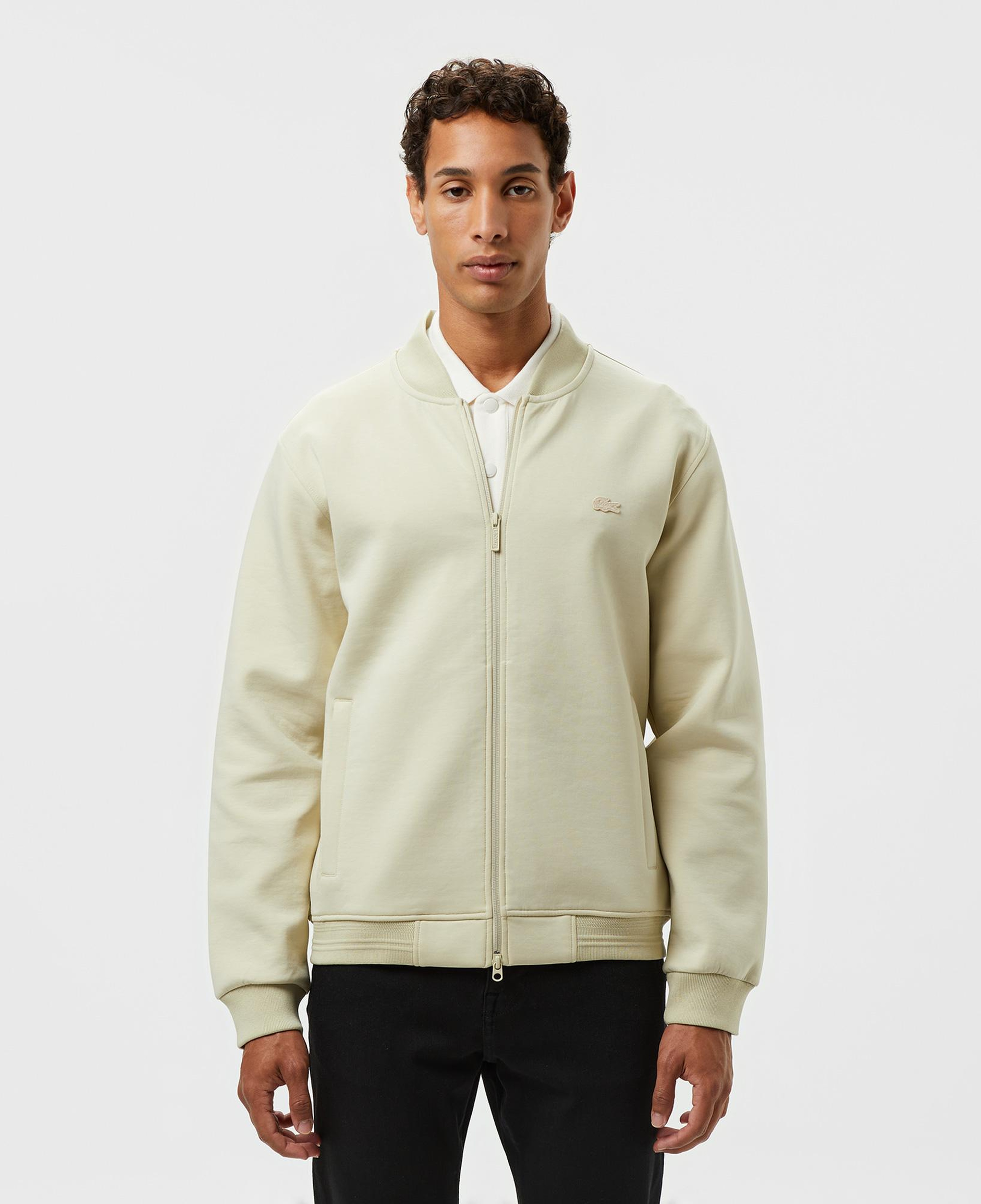 Lacoste Erkek Fermuarlı Bej Sweatshirt