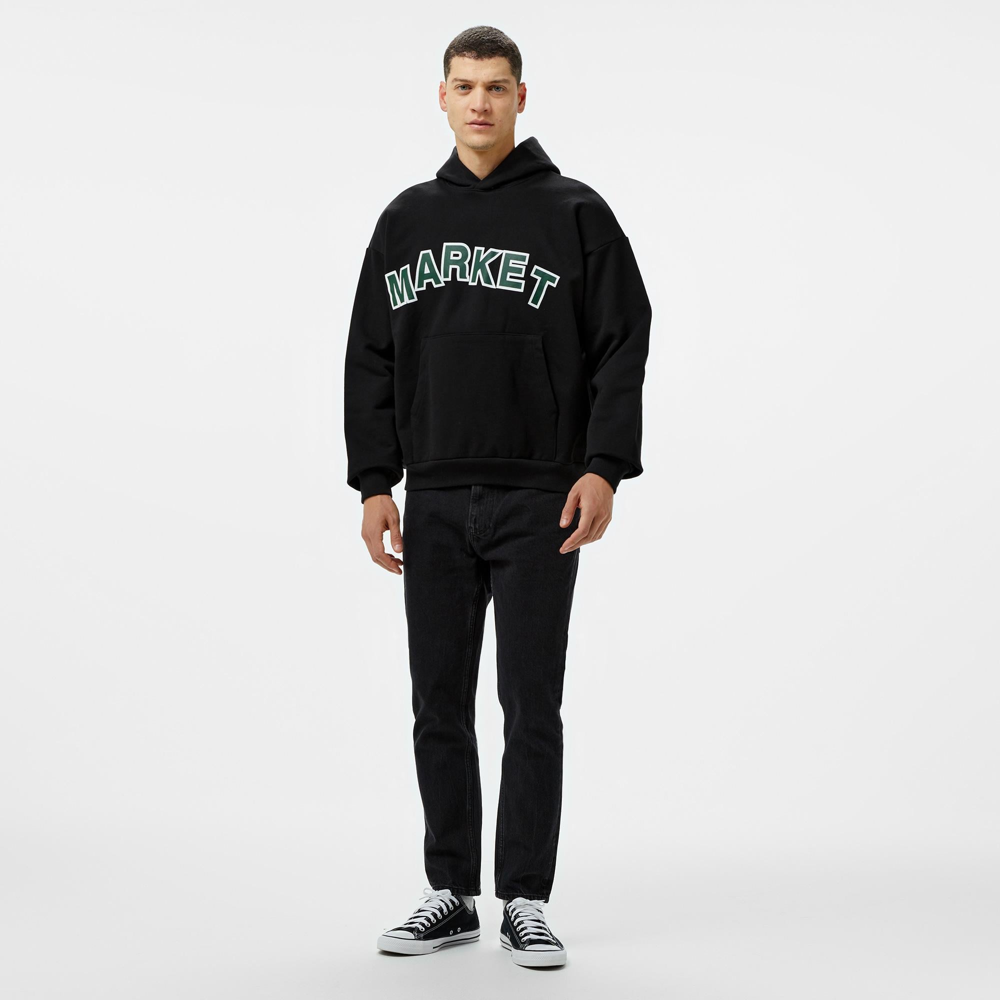 Market Expansion Pack  Erkek Siyah Hoodie