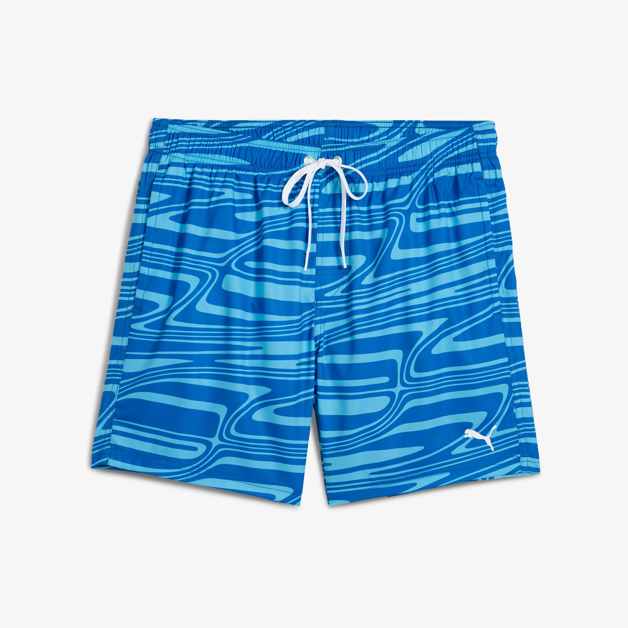 Puma Formstrip Mid Erkek Mavi Deniz Şortu