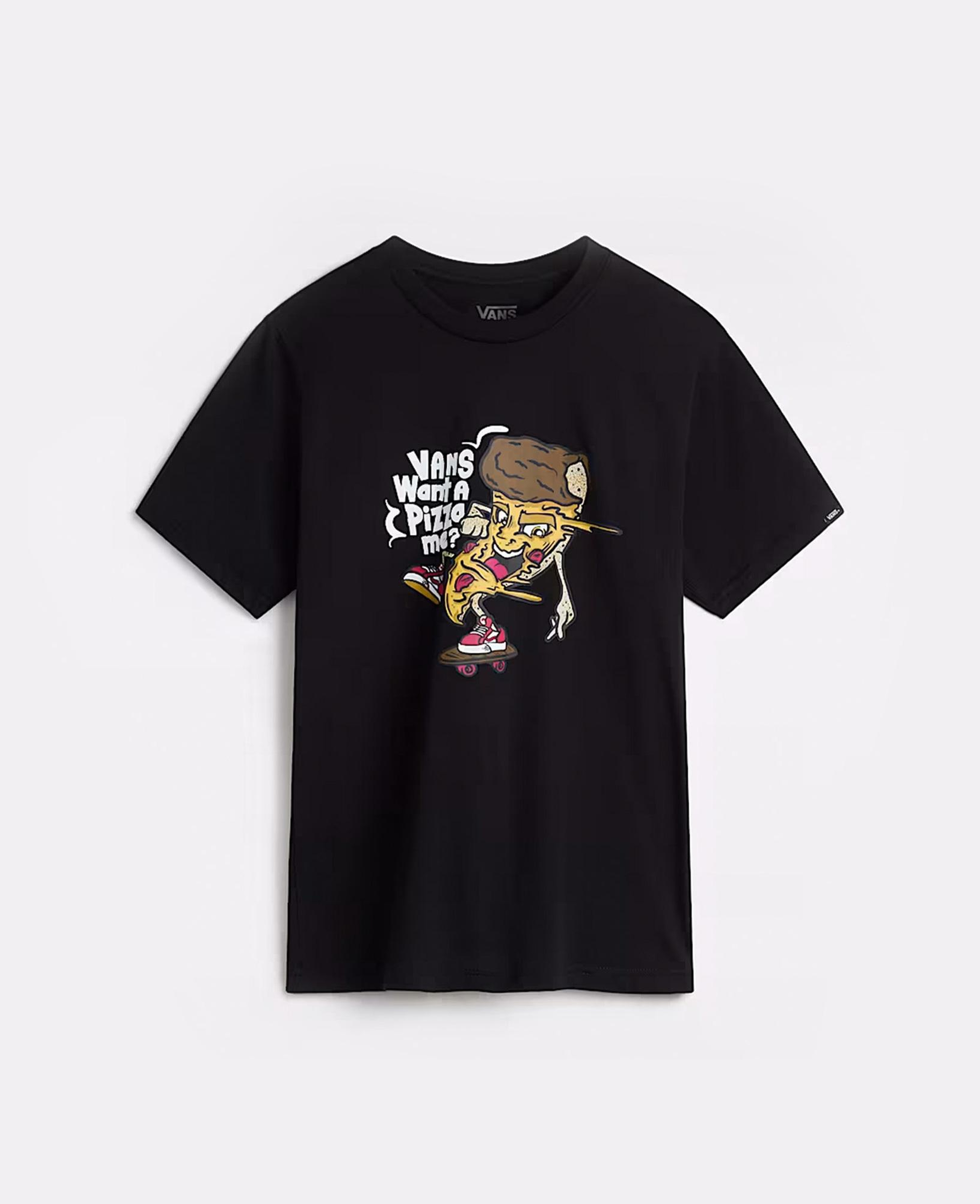 Vans Pizza Me Ss Çocuk Siyah T-Shirt