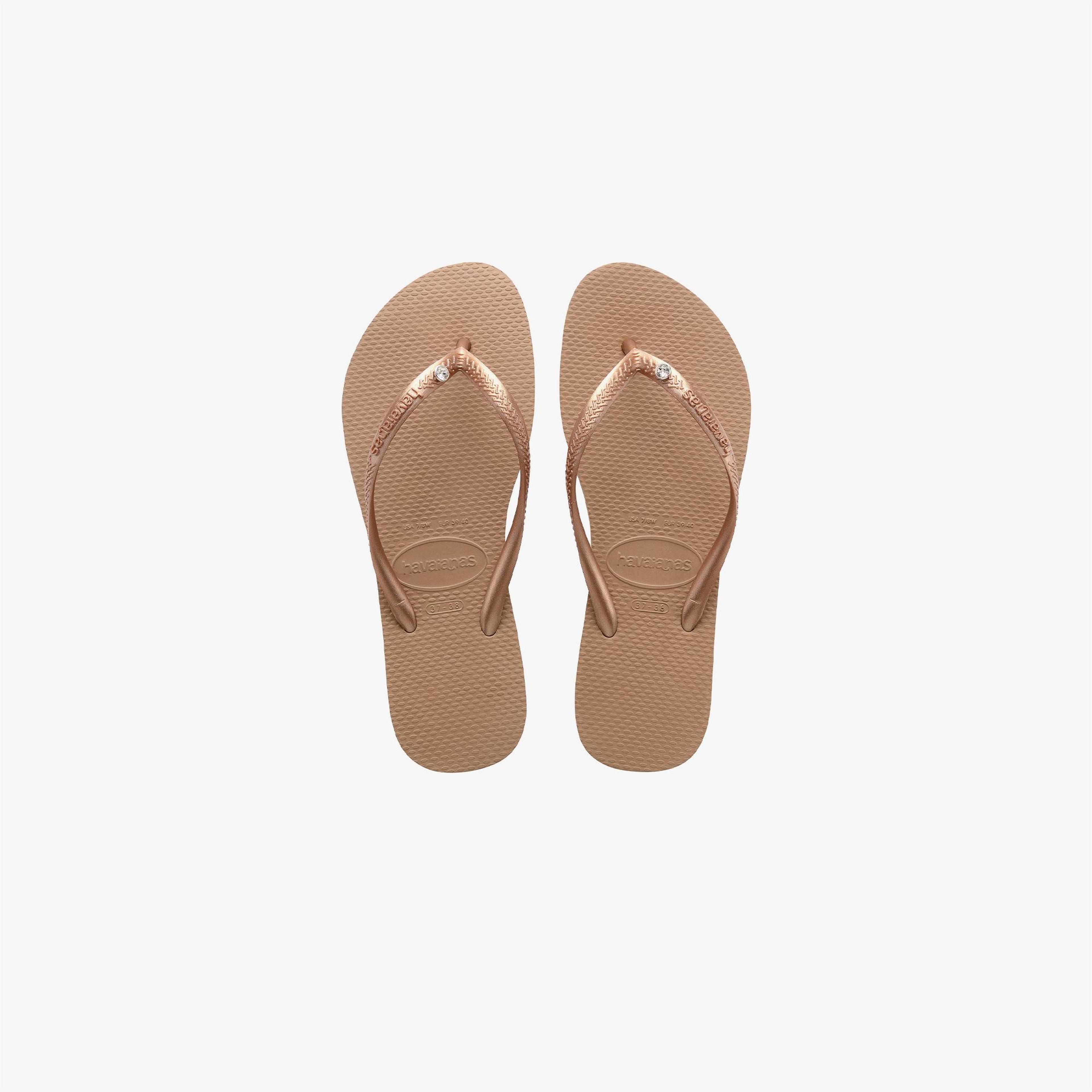Havaianas Slim Crystal Çocuk Kahverengi Terlik