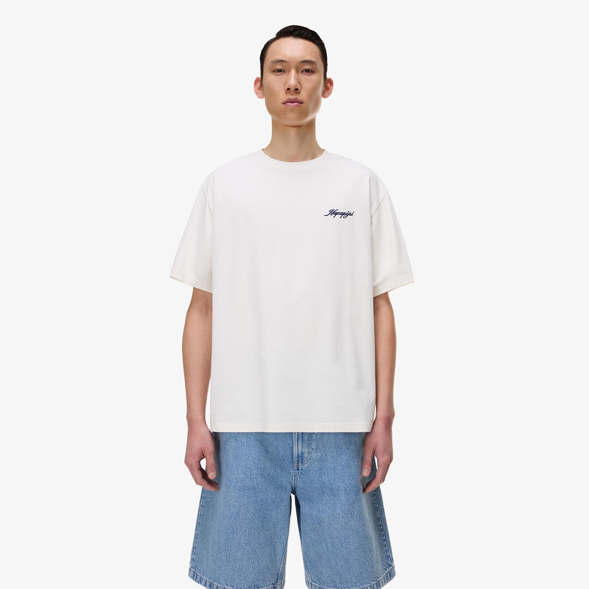 Napapijri S-Fluorite Erkek Beyaz T-Shirt