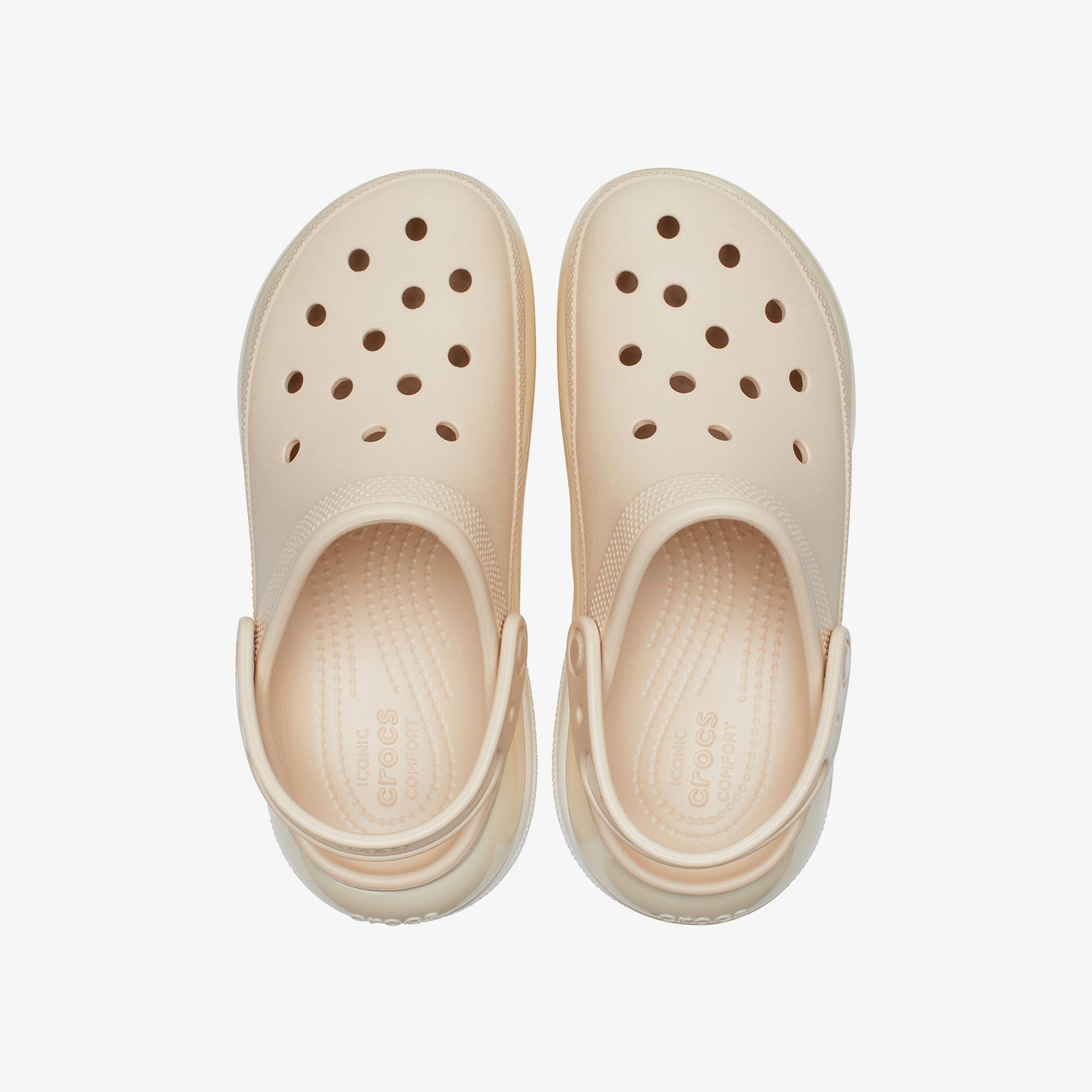 Crocs Classic Mega Crush Platform Kadın Krem Terlik