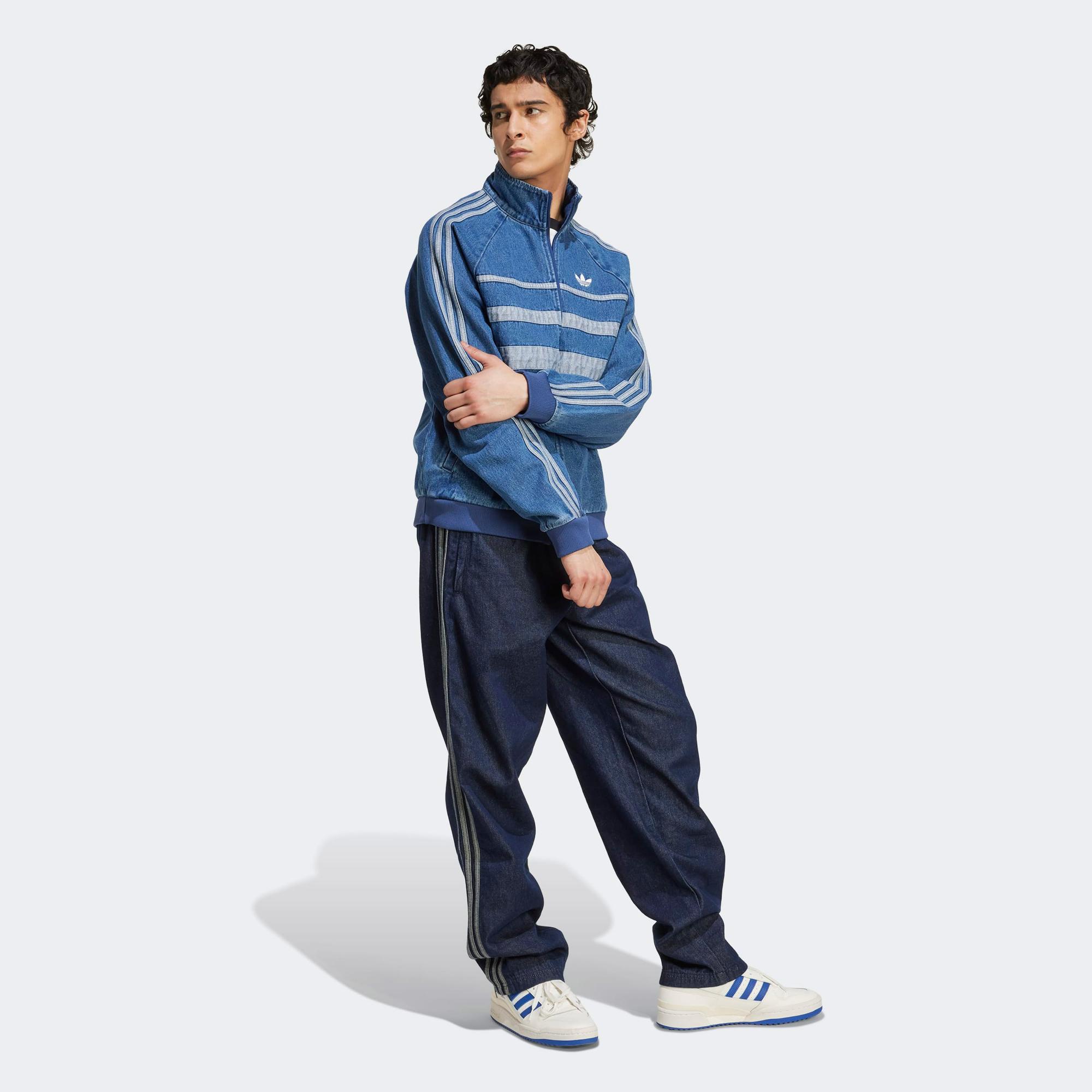 adidas First Denim Erkek Mavi Ceket