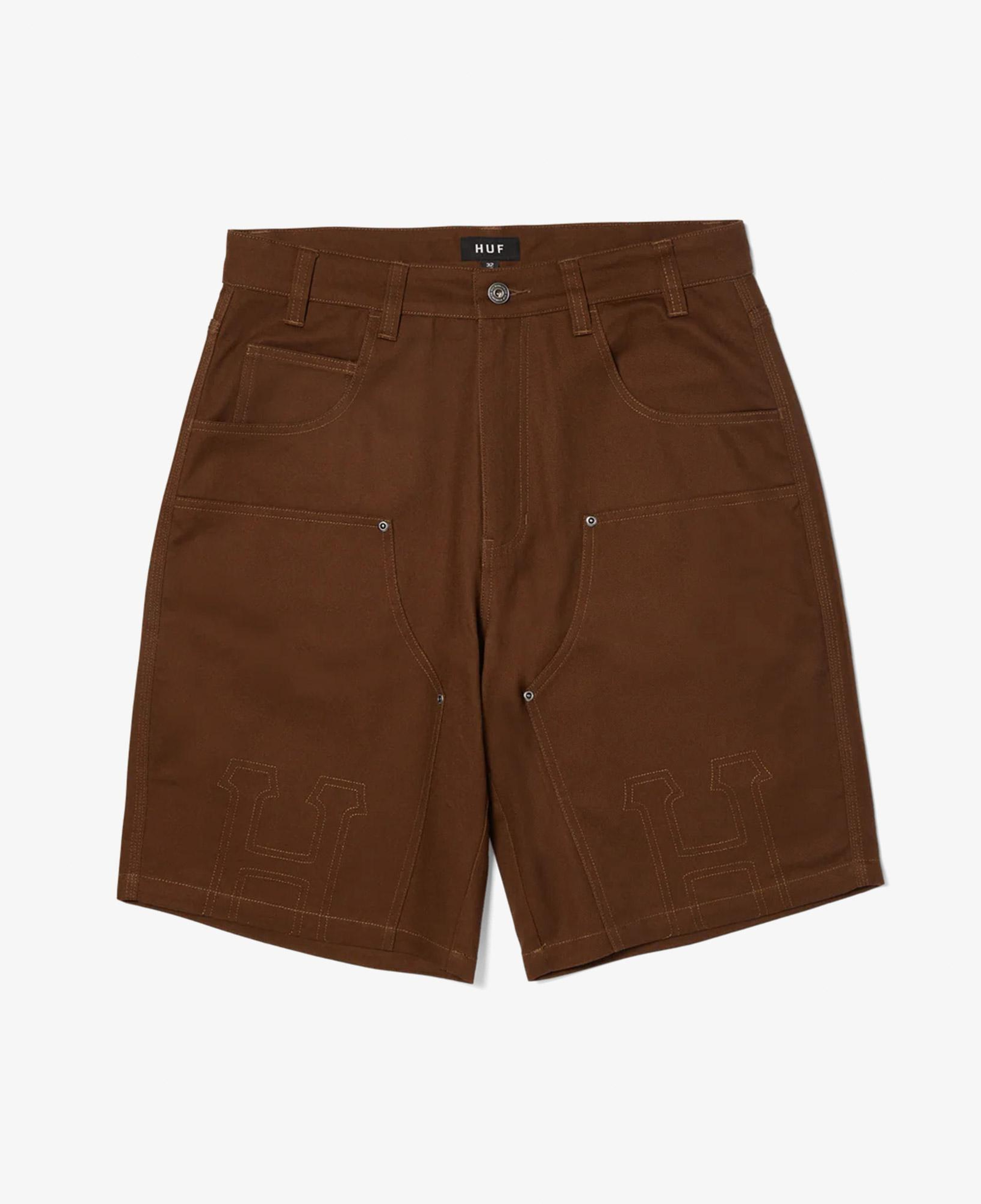 HUF?Classic?Double?Knee?Work Erkek Kahverengi Şort
