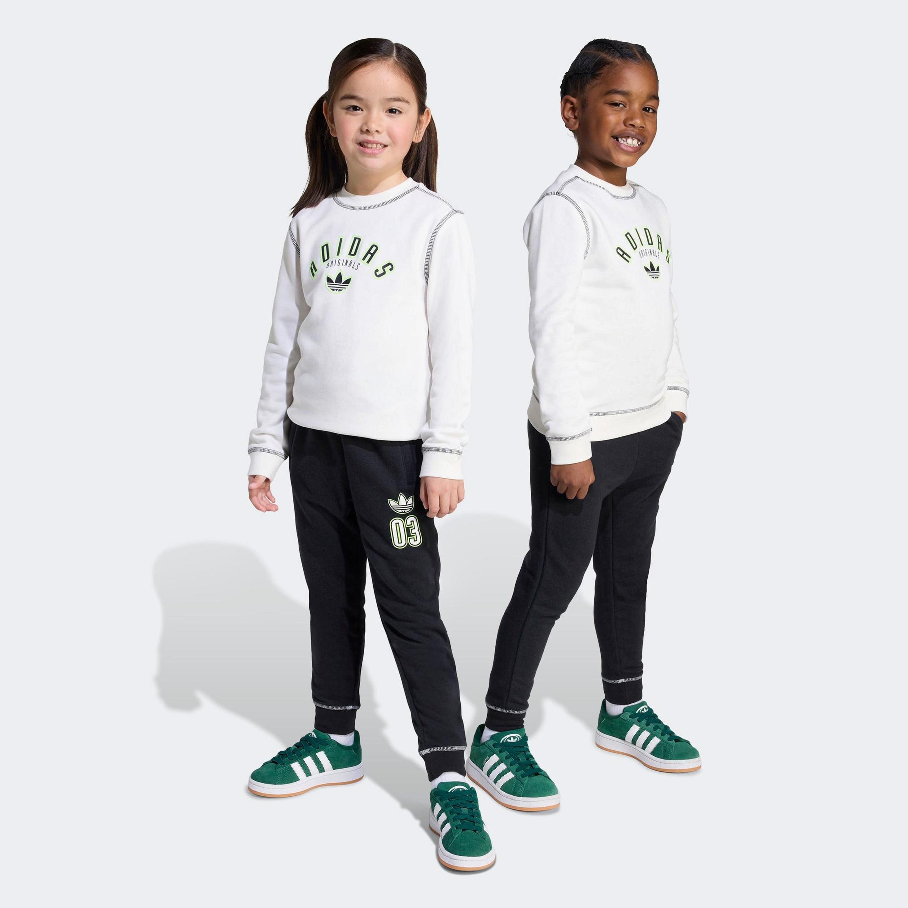 adidas Cre Set Çocuk Beyaz Eşofman Takımı