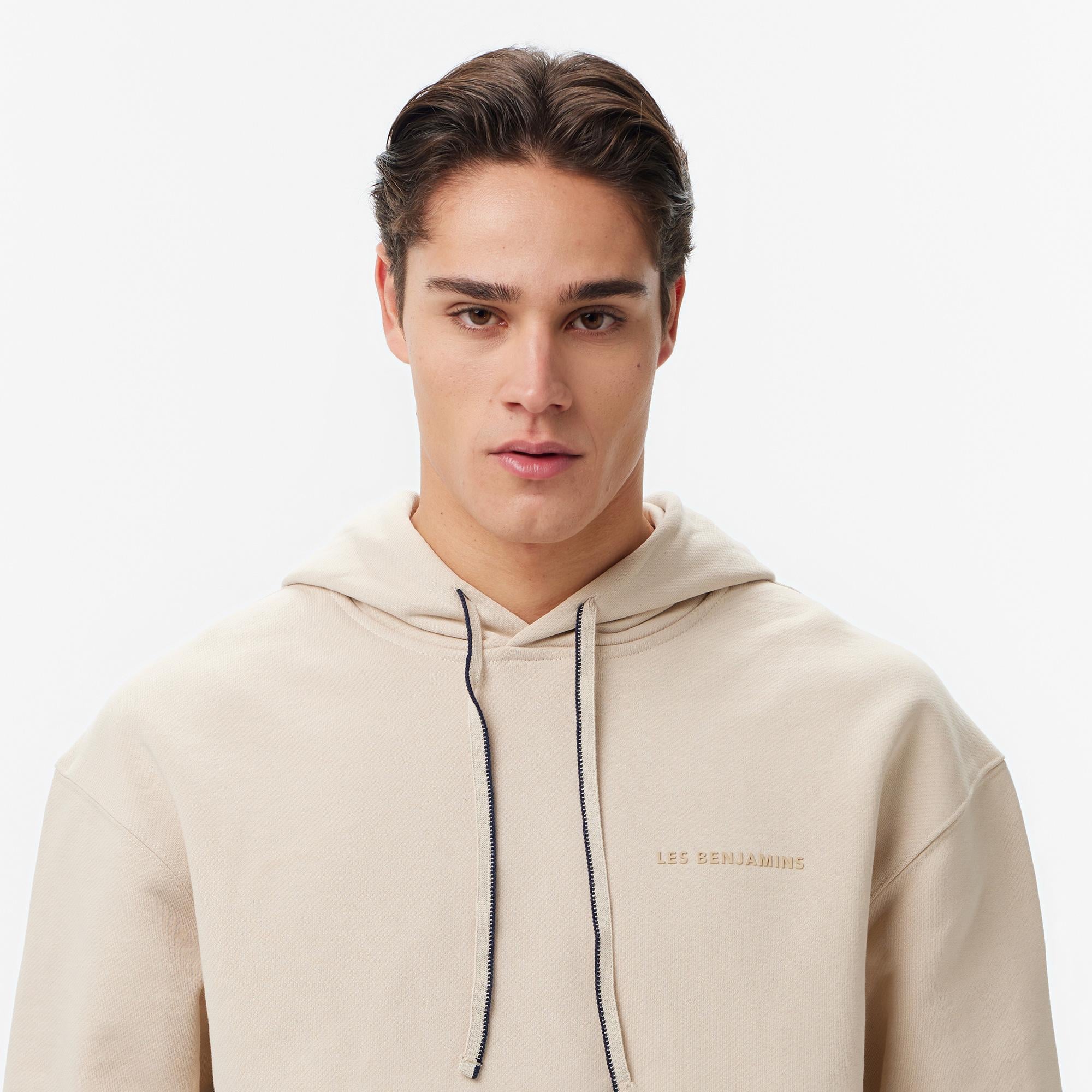 Les Benjamins Regular Fit Erkek Bej Sweatshirt