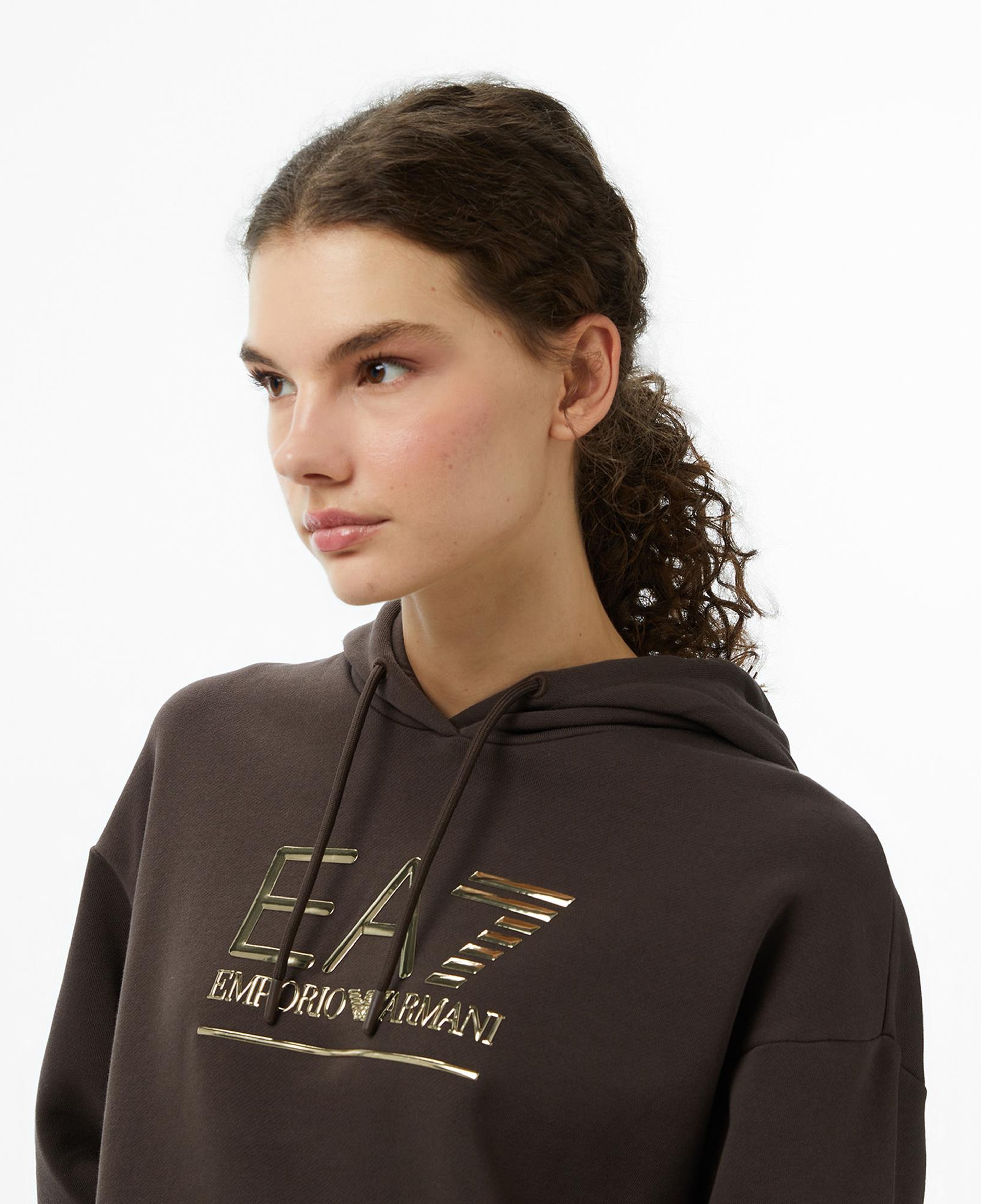 Emporio Armani Train Visibility Kadın Kahverengi Sweatshirt