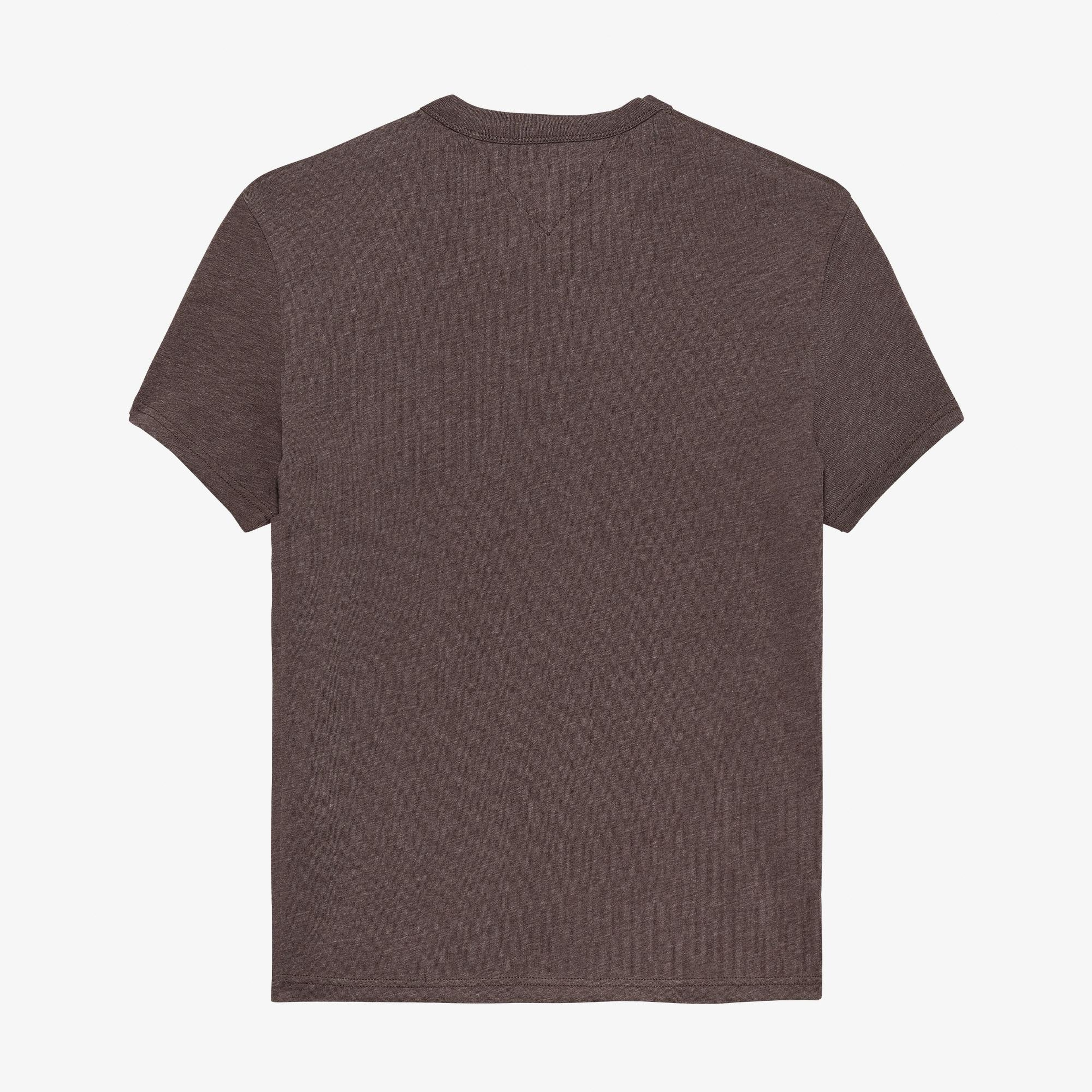 Tommy Hilfiger Jeans Reg Badge Erkek Kahverengi T-Shirt