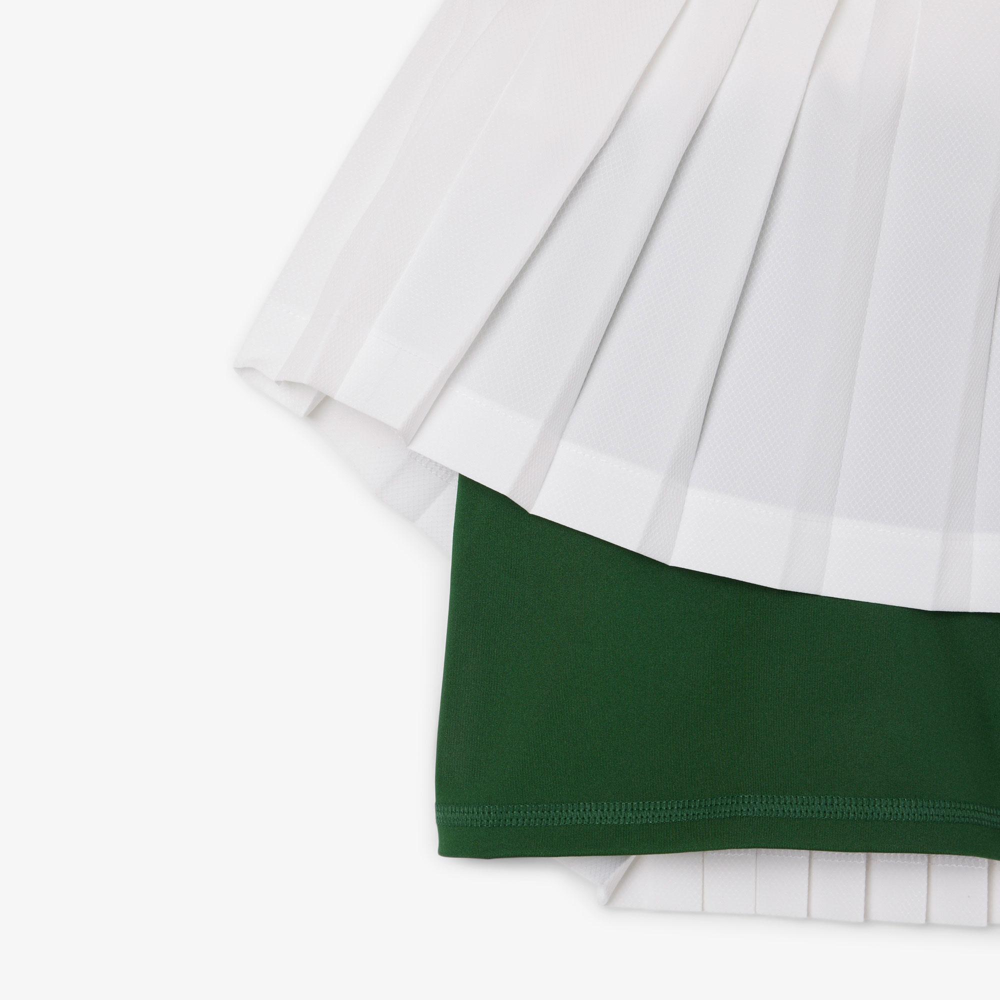 Kadın Pileli Beyaz Etek