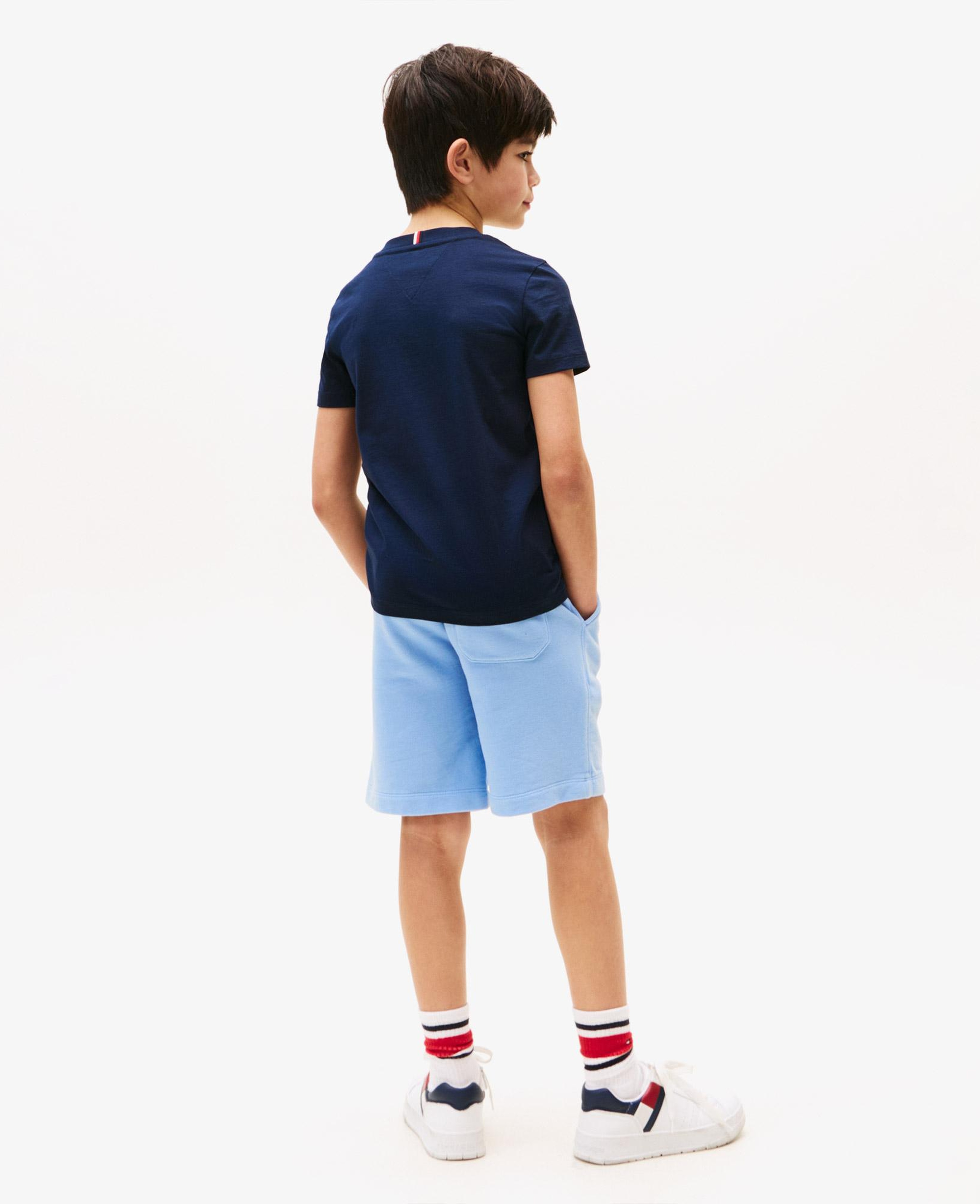 Tommy Hilfiger Flag Çocuk Lacivert T-Shirt