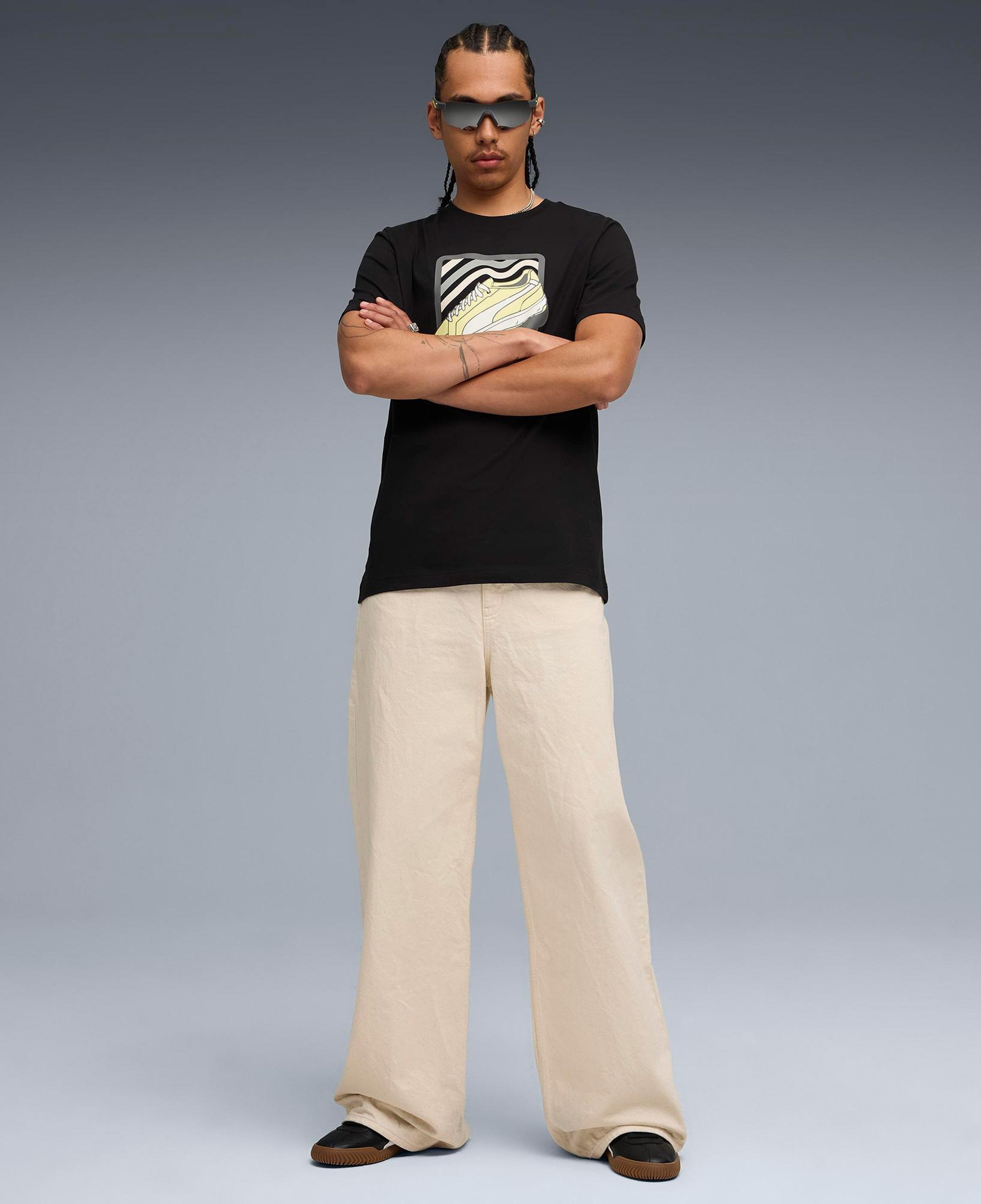 Puma Graphic Erkek Siyah T-Shirt